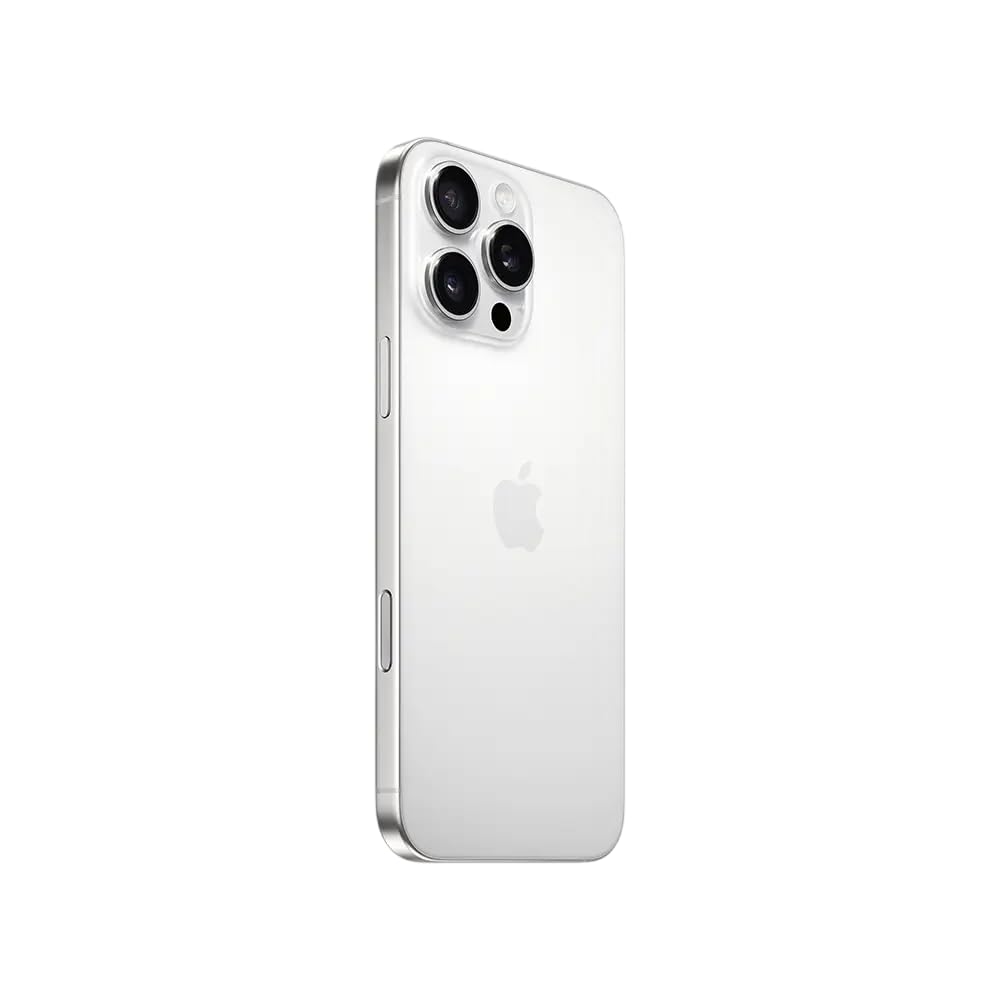 Apple iPhone 16 Pro Max, 512GB, White Titanium - Unlocked (Renewed)