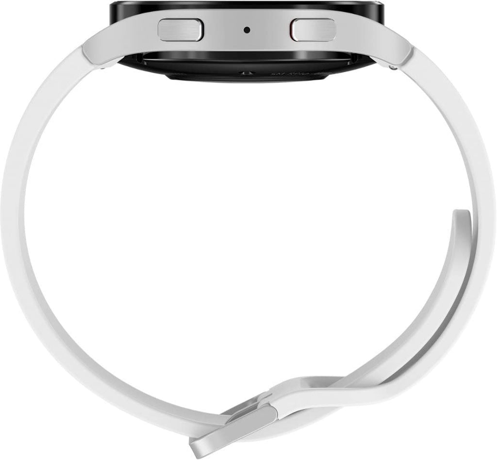 SAMSUNG Galaxy Watch 5 40mm Bluetooth Smartwatch w/Body, Health, Fitness and Sleep Tracker, Sapphire Crystal Glass, Enhanced GPS Tracking, US Version, Silver Bezel w/Purple Band (Renewed)