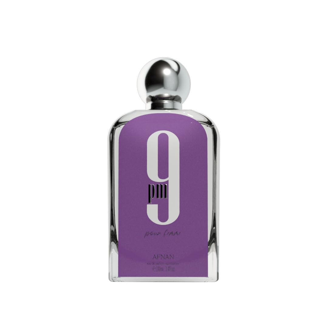 Afnan 9 PM Night Out Unisex Extrait de Parfum, 3.4 Fl. Oz