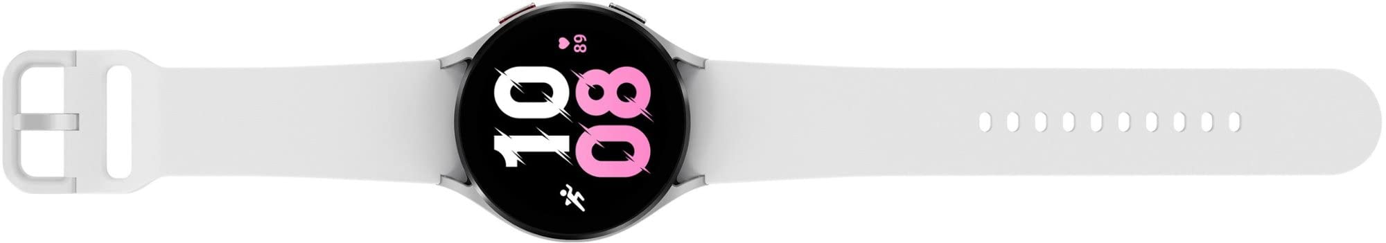 SAMSUNG Galaxy Watch 5 40mm Bluetooth Smartwatch w/Body, Health, Fitness and Sleep Tracker, Sapphire Crystal Glass, Enhanced GPS Tracking, US Version, Silver Bezel w/Purple Band (Renewed)