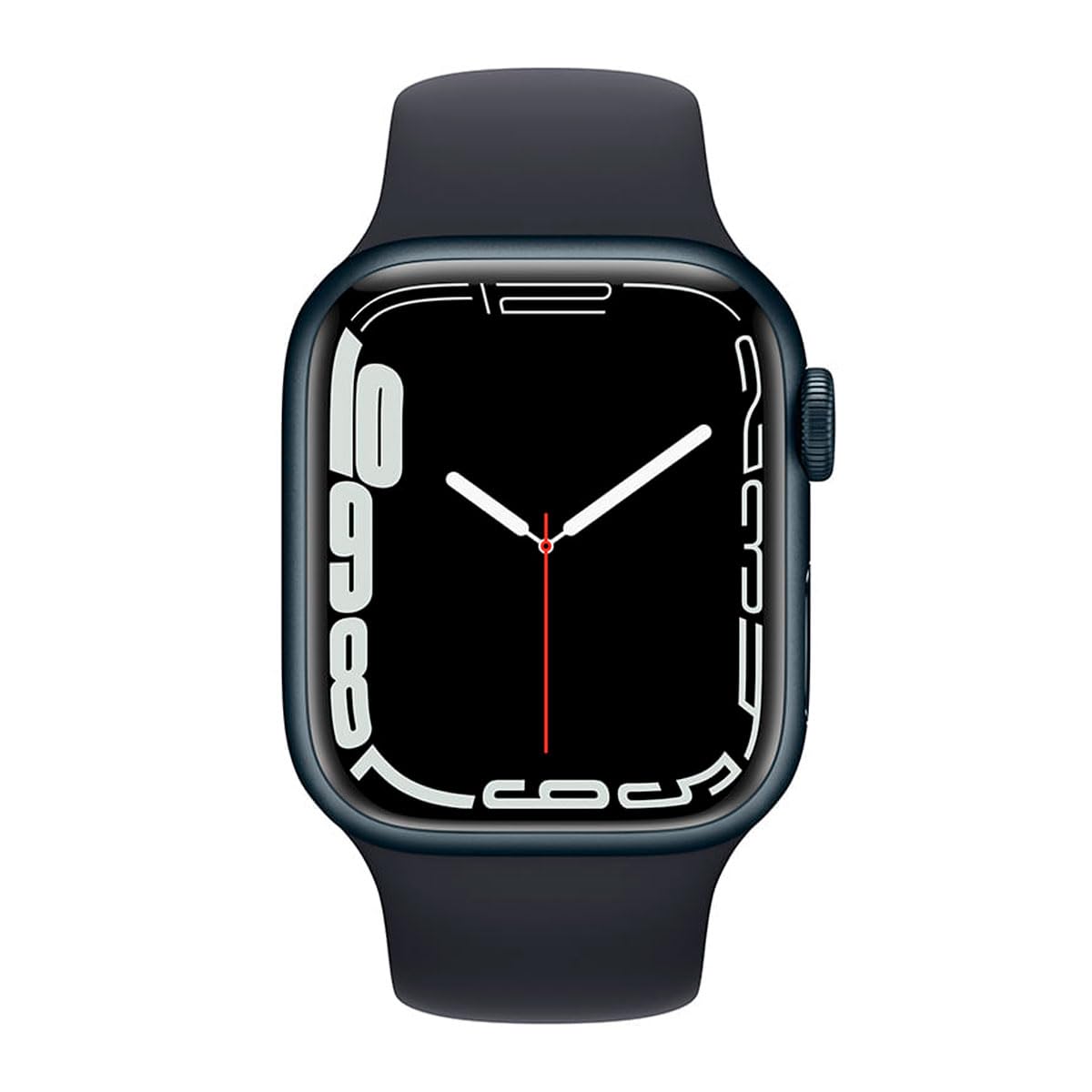 Apple Watch Series 7 (GPS + Cellular, 45MM) Space Black Titanium Case with Black Sport Band (Renewed)