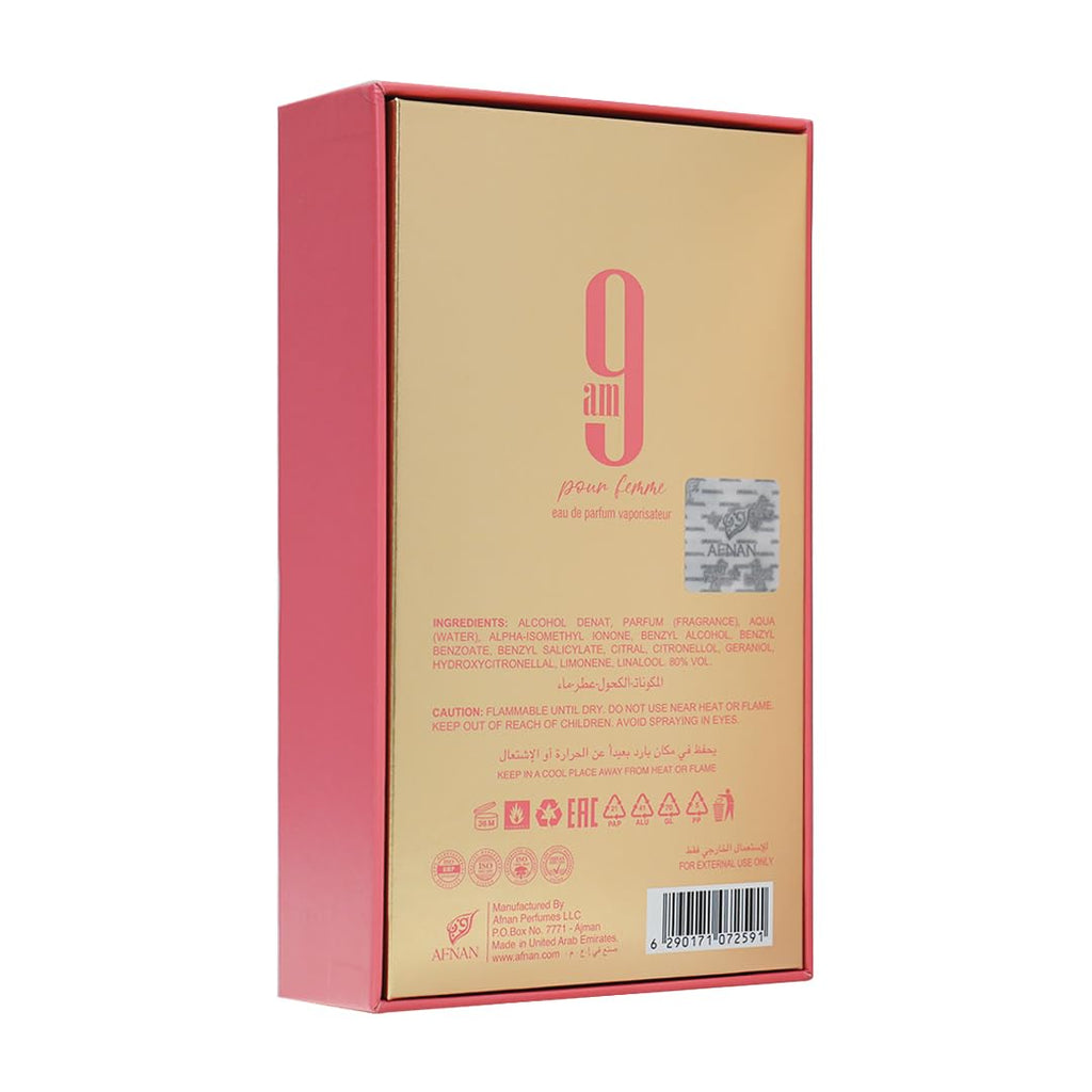 Afnan 9 PM Night Out Unisex Extrait de Parfum, 3.4 Fl. Oz