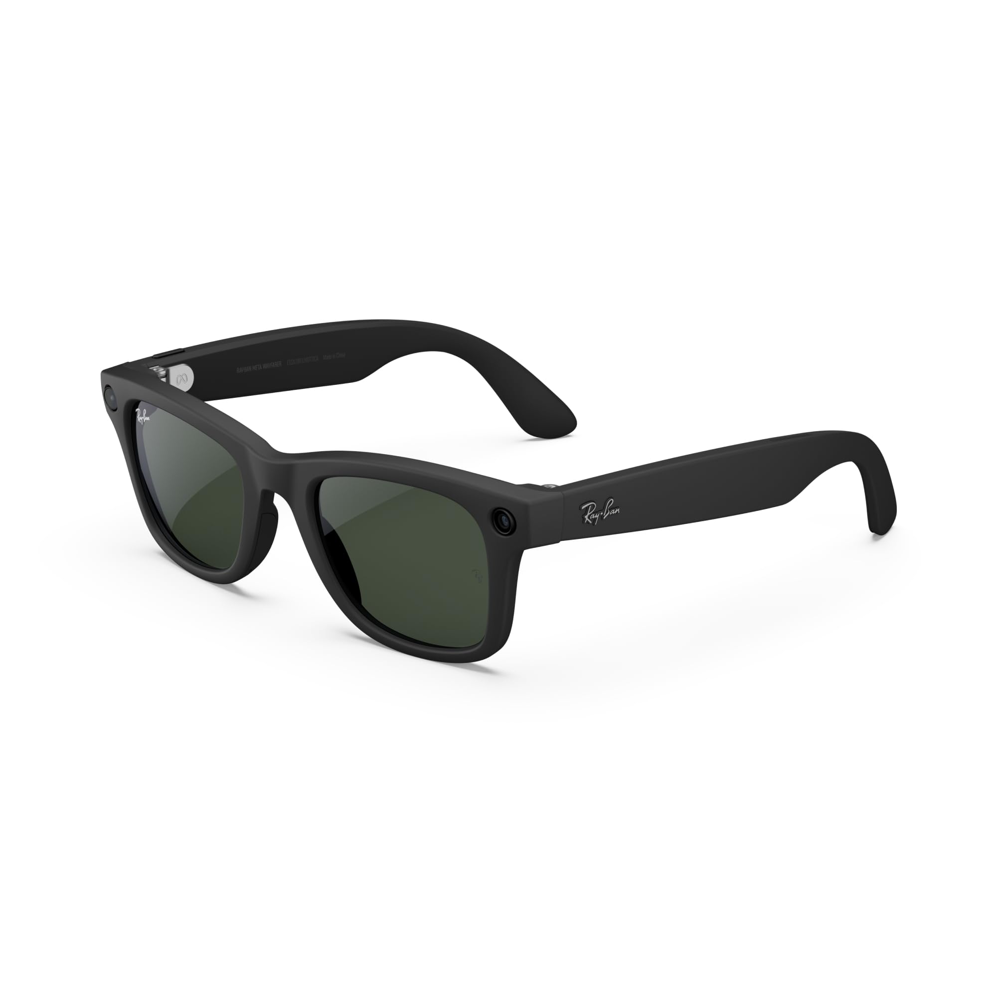 Ray-Ban Meta (Gen 1), Wayfarer, Matte Black | Smart AI Glasses for Men, Women — 12 MP Ultra-Wide Camera, Open-Ear Audio, Video Recording, Bluetooth — Polarized Gradient Graphite Lenses — Sunglasses