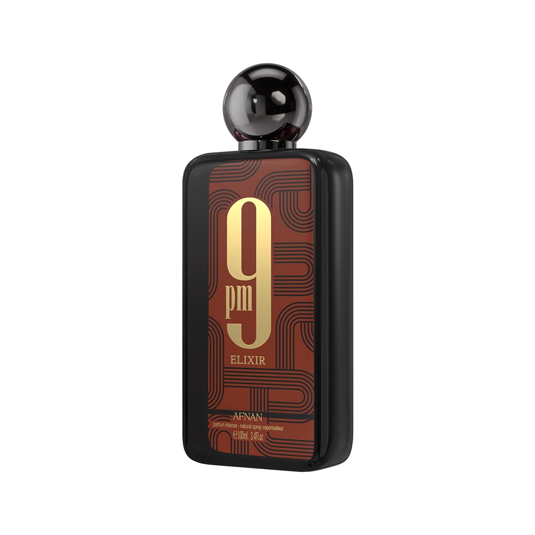 Afnan 9 PM Night Out Unisex Extrait de Parfum, 3.4 Fl. Oz