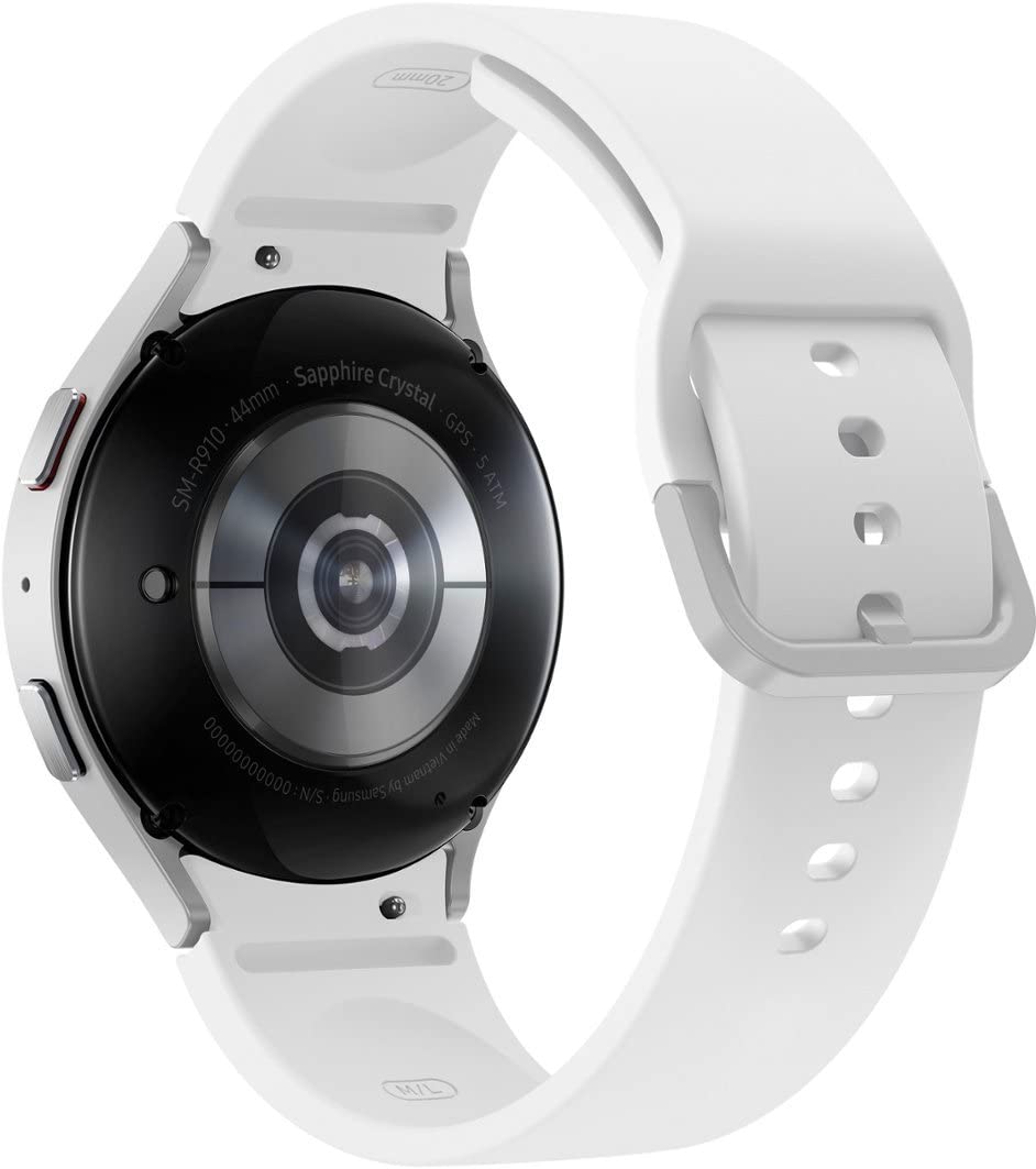 SAMSUNG Galaxy Watch 5 40mm Bluetooth Smartwatch w/Body, Health, Fitness and Sleep Tracker, Sapphire Crystal Glass, Enhanced GPS Tracking, US Version, Silver Bezel w/Purple Band (Renewed)