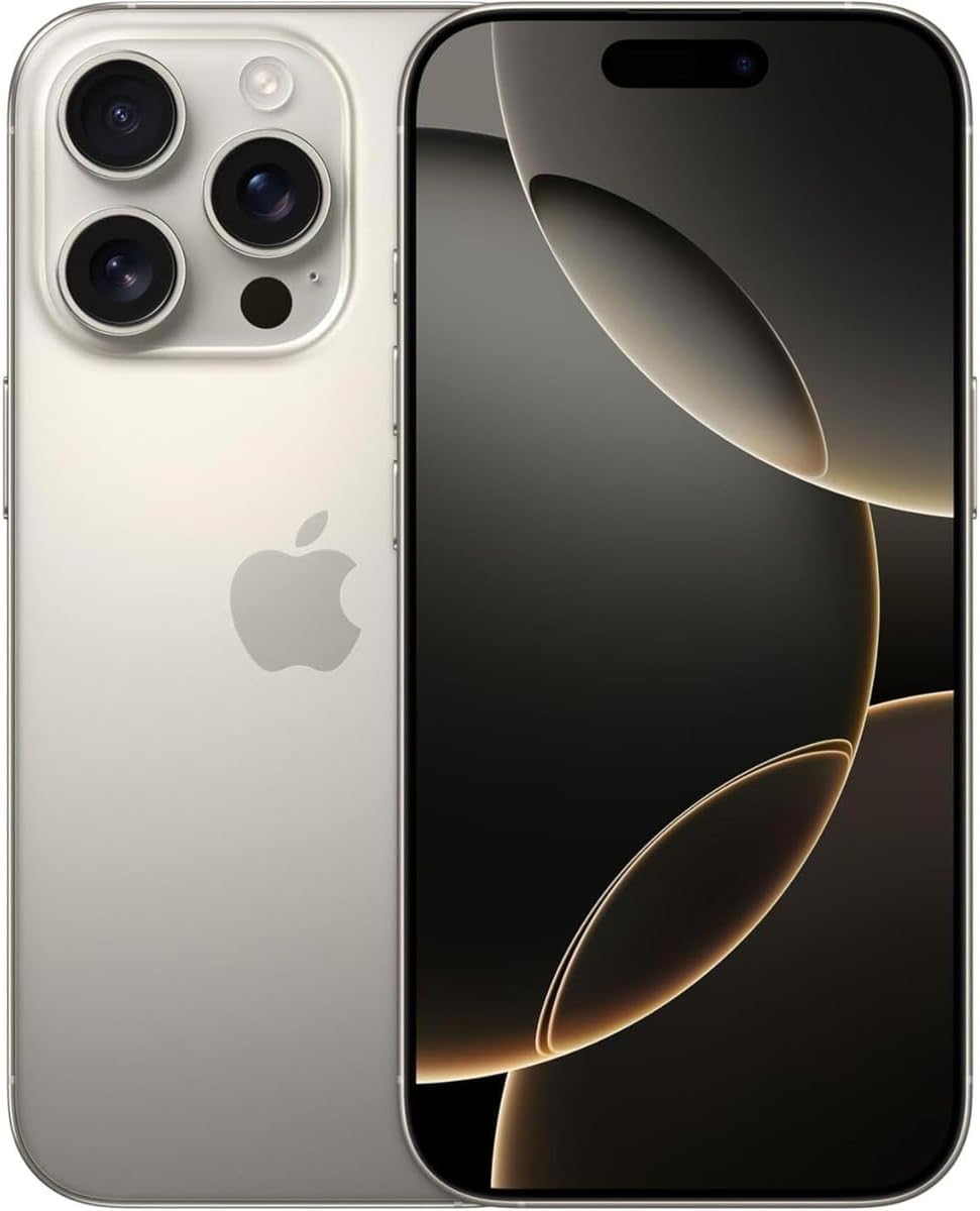 Apple iPhone 16 Pro Max, 512GB, White Titanium - Unlocked (Renewed)