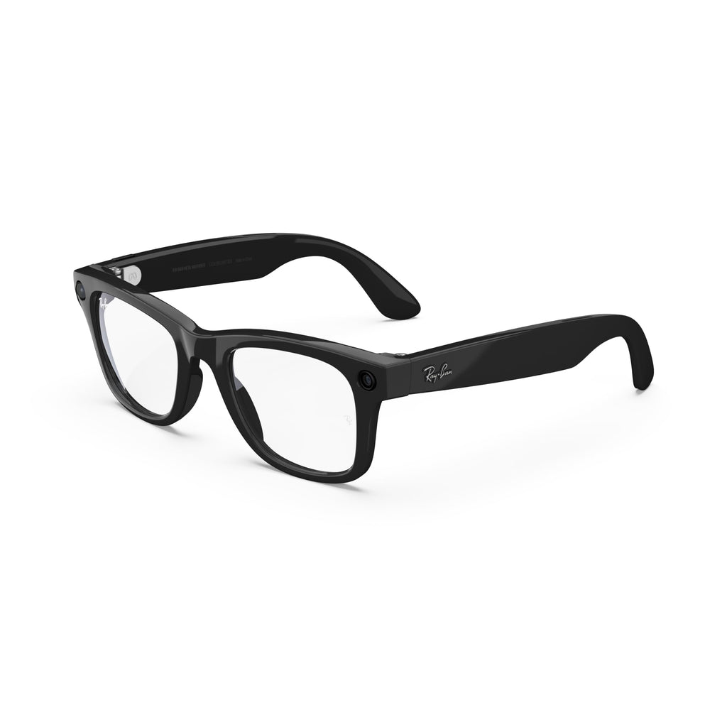Ray-Ban Meta (Gen 1), Wayfarer, Matte Black | Smart AI Glasses for Men, Women — 12 MP Ultra-Wide Camera, Open-Ear Audio, Video Recording, Bluetooth — Polarized Gradient Graphite Lenses — Sunglasses