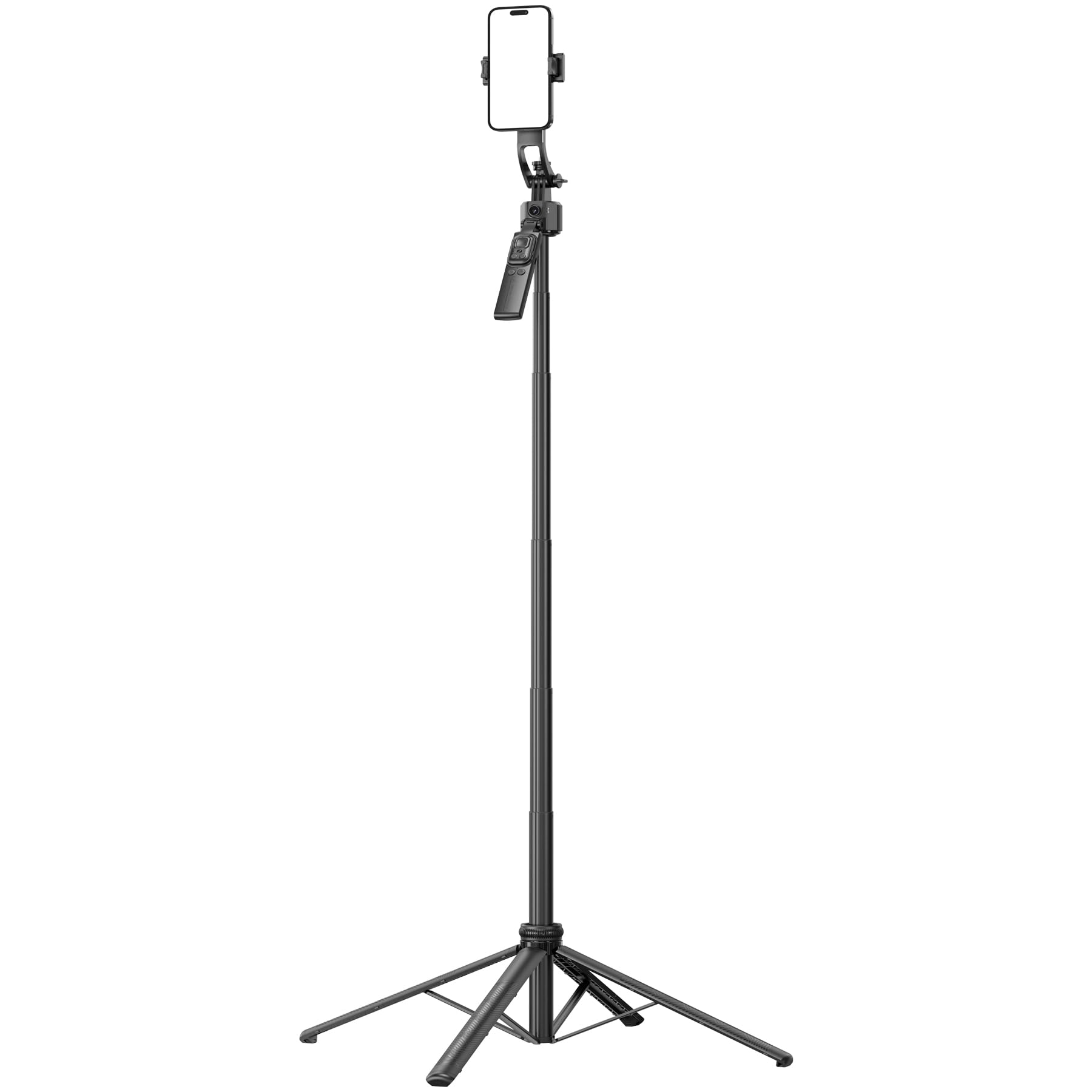 Auto Face Tracking Selfie Stick Tripod for iPhone with Light 360 Rotation that Follows Your Movement 70.9" Camera Tripod Stand with Remote for Content Creator Vlog Live Stream Video Recording