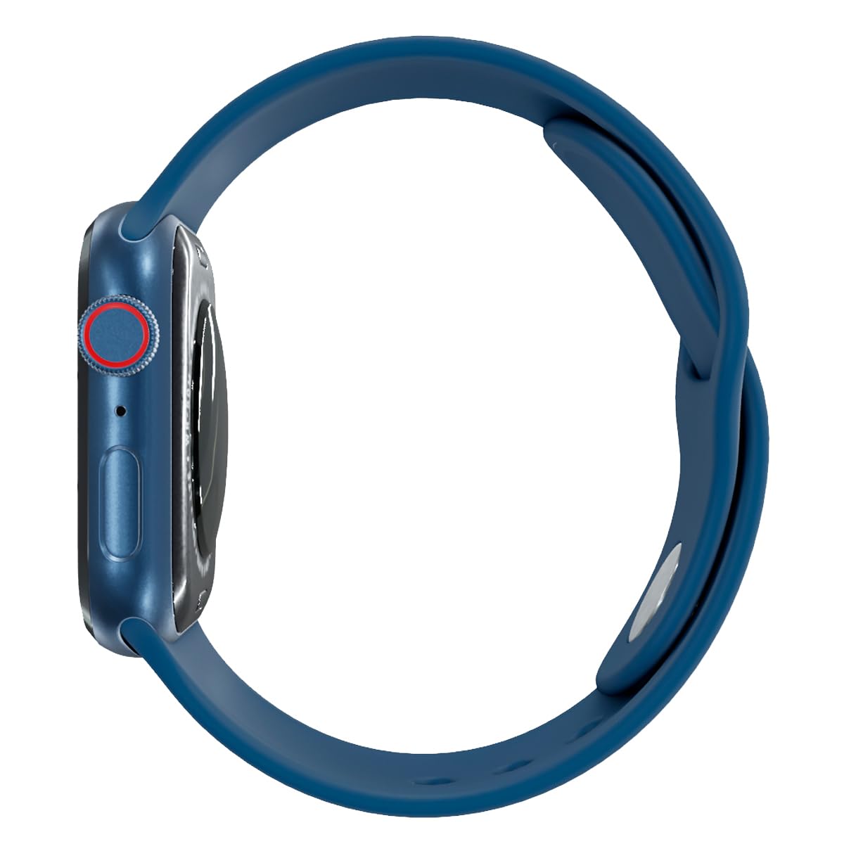 Apple Watch Series 7 (GPS + Cellular, 45MM) Space Black Titanium Case with Black Sport Band (Renewed)