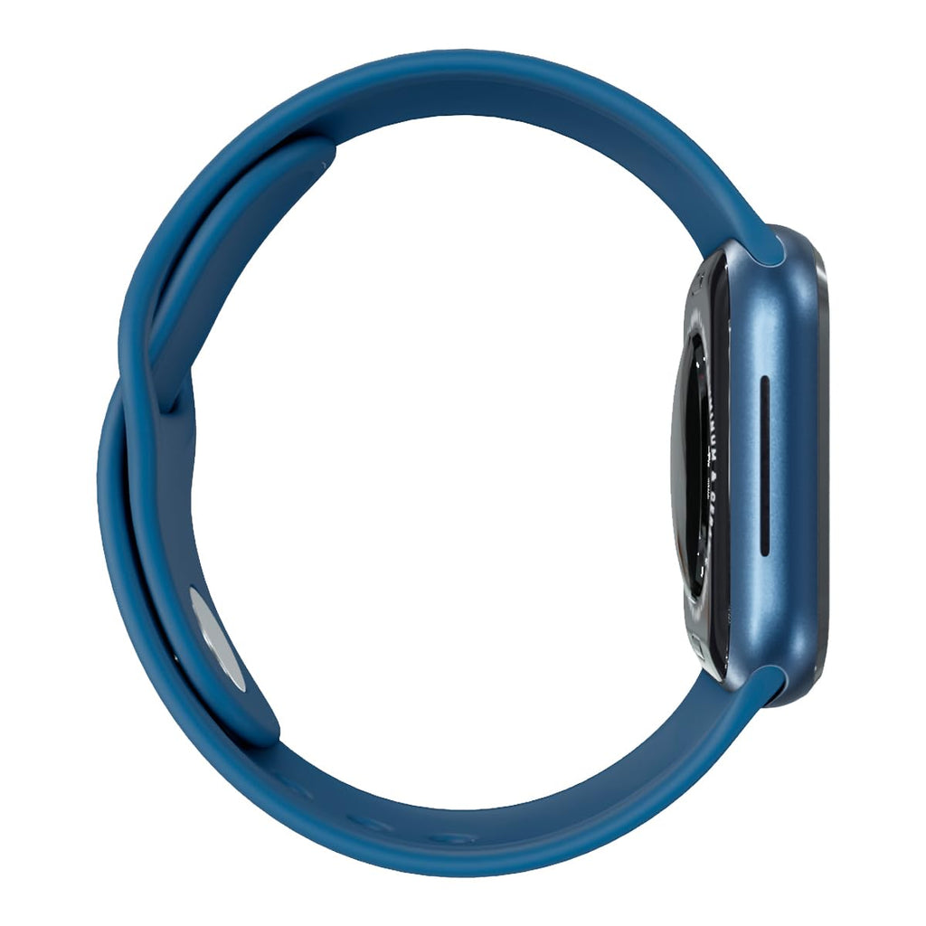 Apple Watch Series 7 (GPS + Cellular, 45MM) Space Black Titanium Case with Black Sport Band (Renewed)