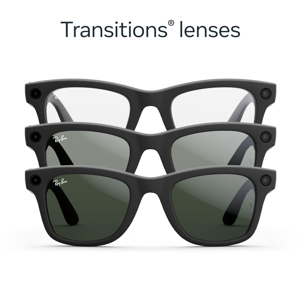 Ray-Ban Meta (Gen 1), Wayfarer, Matte Black | Smart AI Glasses for Men, Women — 12 MP Ultra-Wide Camera, Open-Ear Audio, Video Recording, Bluetooth — Polarized Gradient Graphite Lenses — Sunglasses