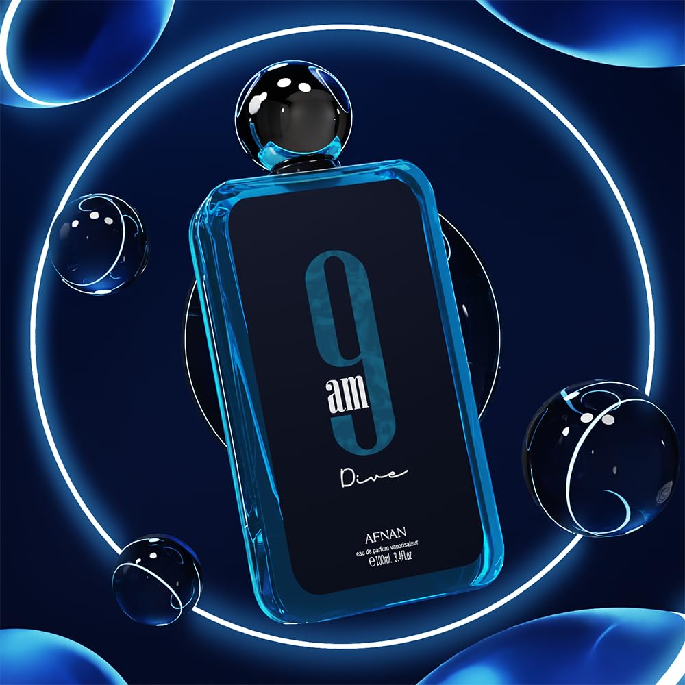 Afnan 9 PM Night Out Unisex Extrait de Parfum, 3.4 Fl. Oz