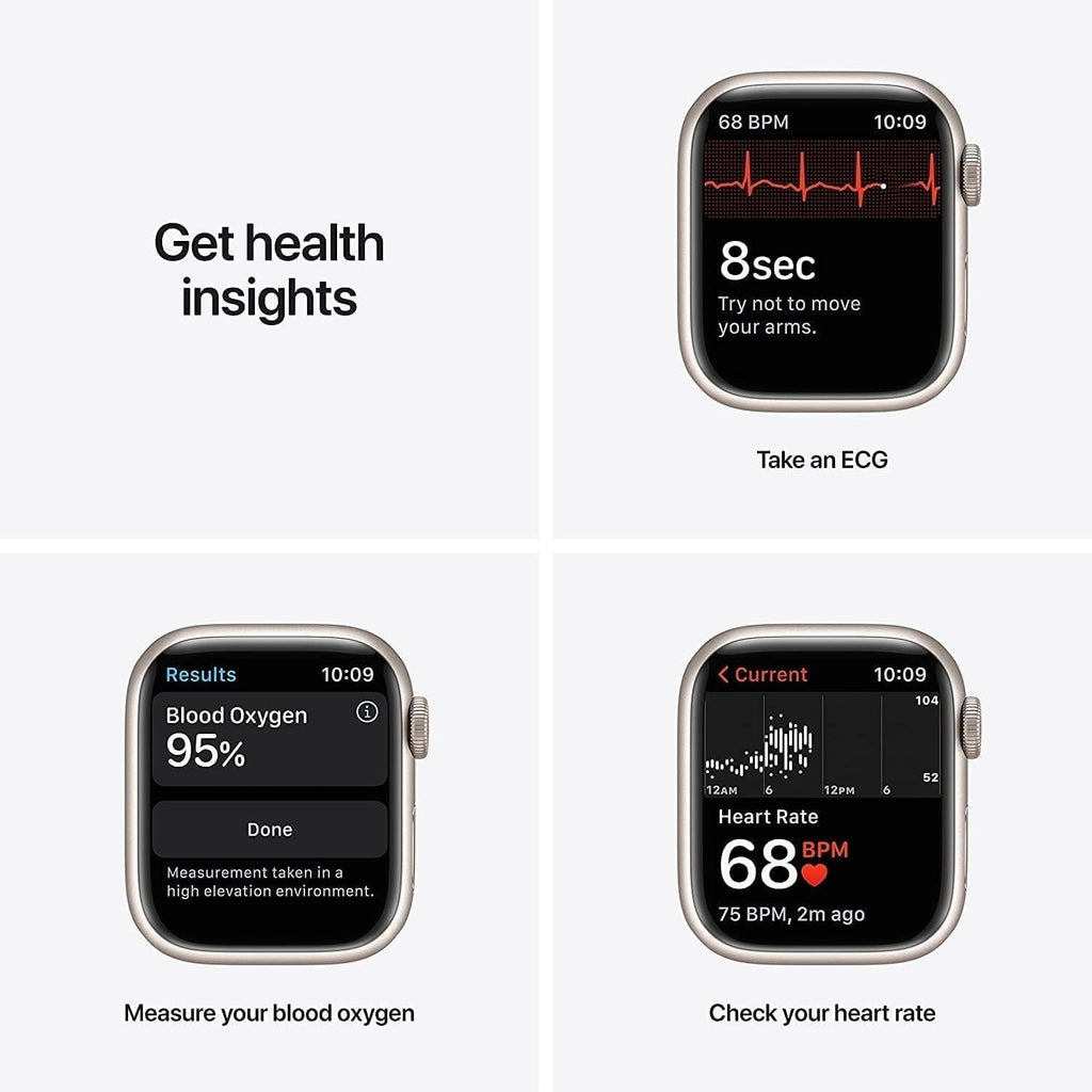 Apple Watch Series 7 (GPS + Cellular, 45MM) Space Black Titanium Case with Black Sport Band (Renewed)