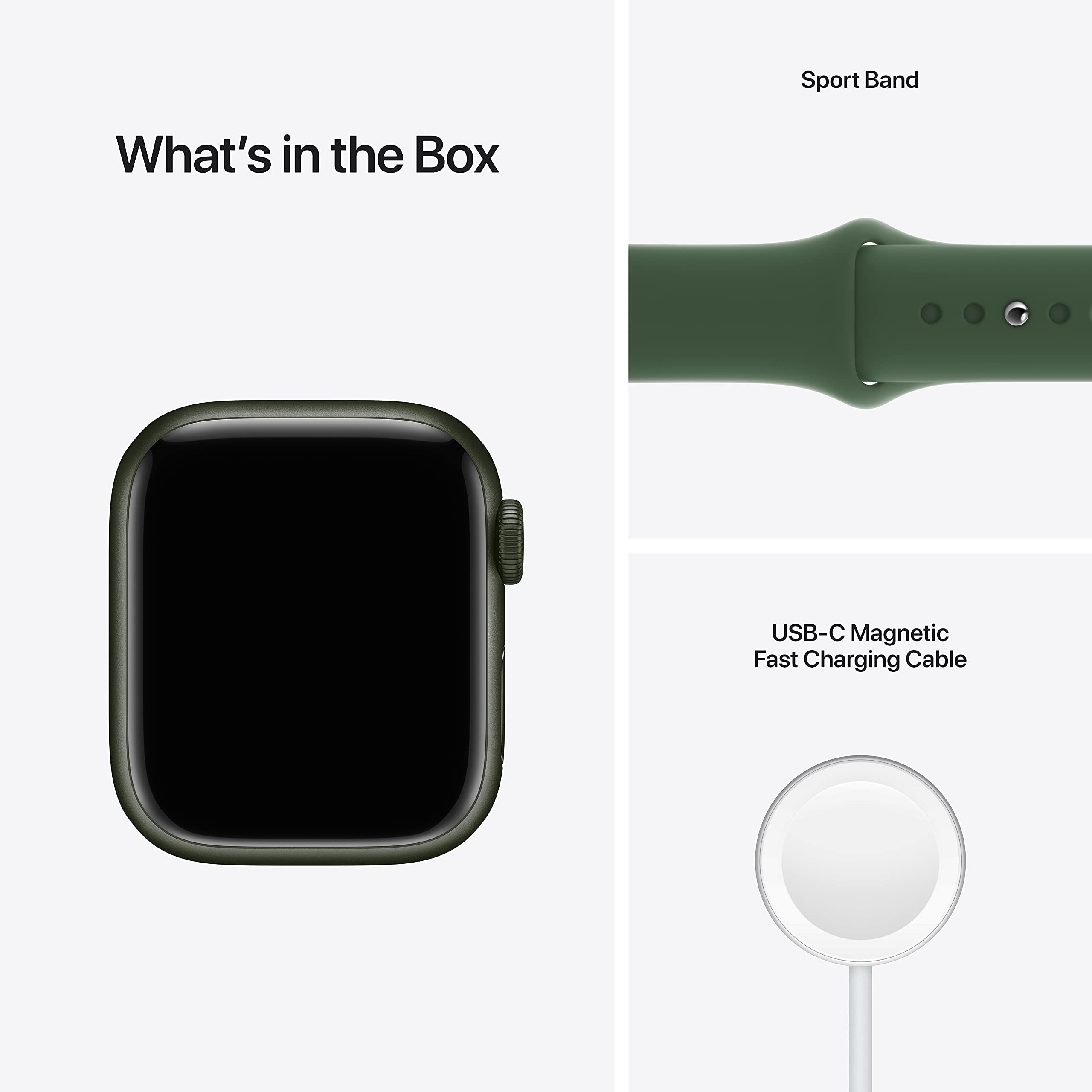 Apple Watch Series 7 (GPS + Cellular, 45MM) Space Black Titanium Case with Black Sport Band (Renewed)