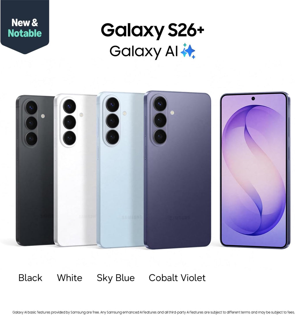 Samsung Galaxy S26, Unlocked Android Smartphone, 512GB, Powerful Processor, Galaxy AI, Immersive Viewing, Durable Battery, 2026, US 1 Year Warranty, White