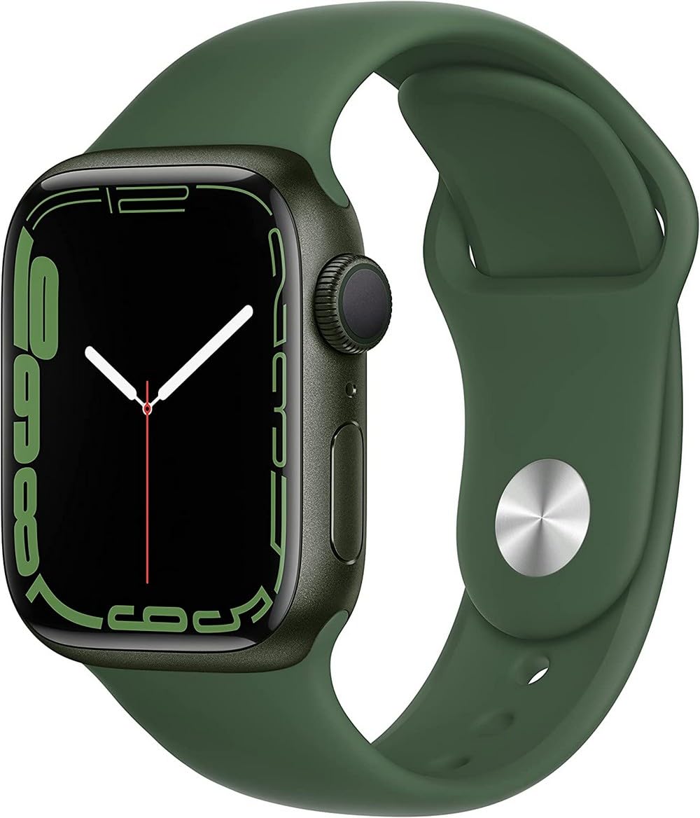 Apple Watch Series 7 (GPS + Cellular, 45MM) Space Black Titanium Case with Black Sport Band (Renewed)