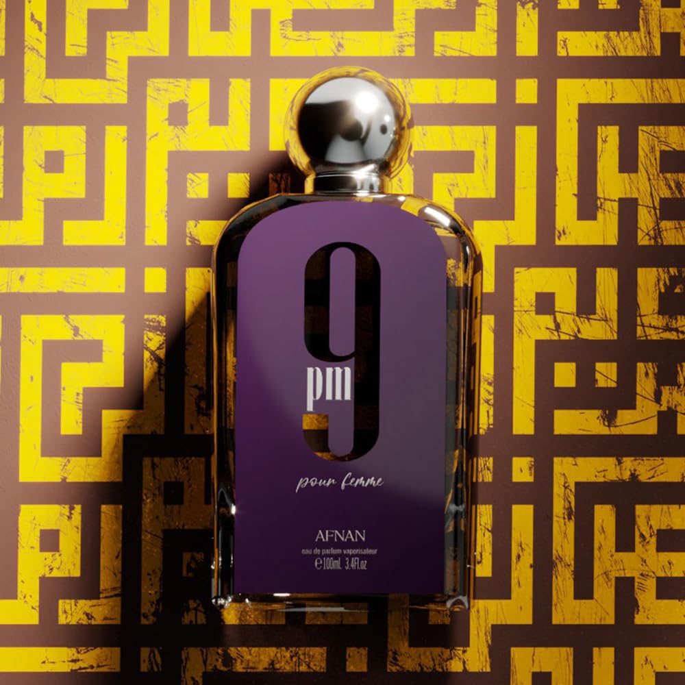 Afnan 9 PM Night Out Unisex Extrait de Parfum, 3.4 Fl. Oz