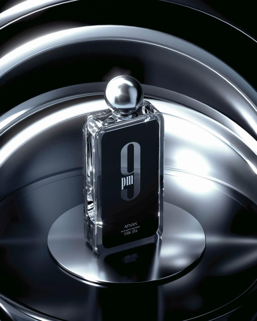 Afnan 9 PM Night Out Unisex Extrait de Parfum, 3.4 Fl. Oz