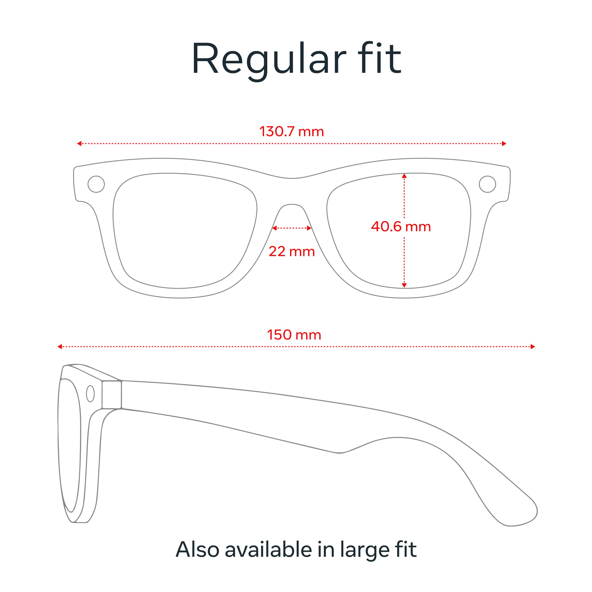 Ray-Ban Meta (Gen 1), Wayfarer, Matte Black | Smart AI Glasses for Men, Women — 12 MP Ultra-Wide Camera, Open-Ear Audio, Video Recording, Bluetooth — Polarized Gradient Graphite Lenses — Sunglasses