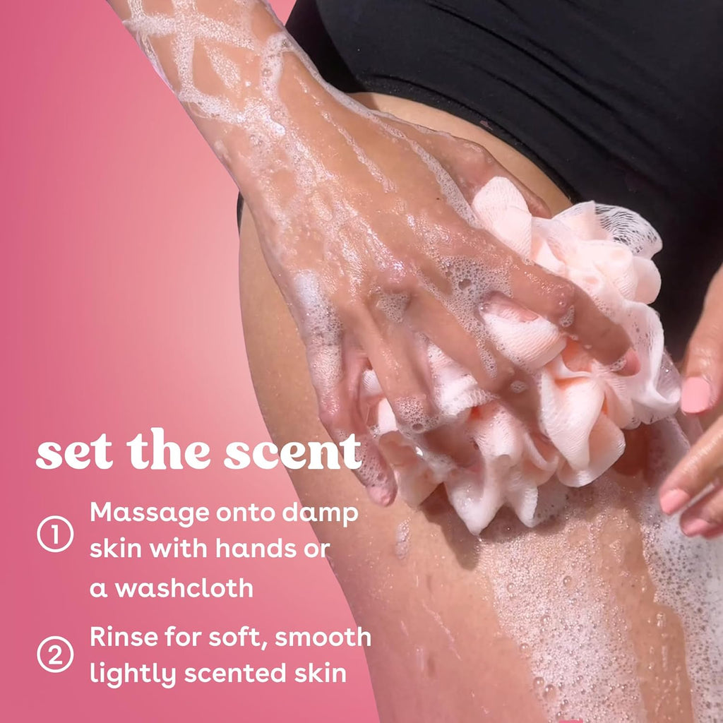 eos Cashmere Body Wash – Jasmine Peach, Moisturizing Body Wash, Creamy Gel Formula, with Shea Butter, Glycerin, Vitamin E, pH Balanced, Sensitive Skin, Vegan, 16 fl oz