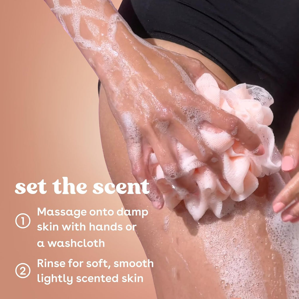 eos Cashmere Body Wash – Jasmine Peach, Moisturizing Body Wash, Creamy Gel Formula, with Shea Butter, Glycerin, Vitamin E, pH Balanced, Sensitive Skin, Vegan, 16 fl oz