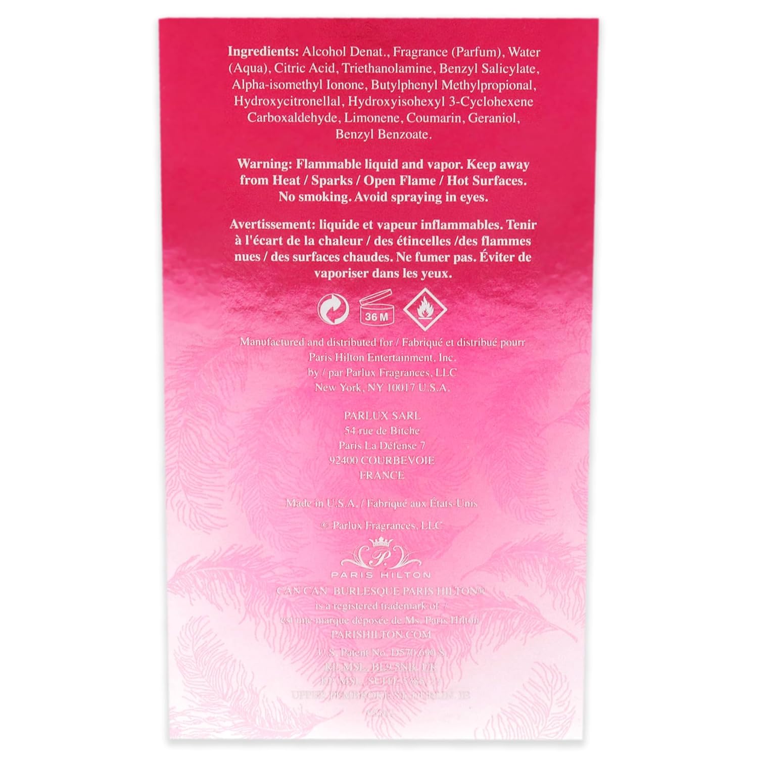Paris Hilton Can Can Burlesque Eau de Parfum Perfume for Women, 3.4 Fl Oz