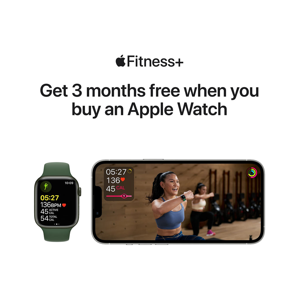 Apple Watch Series 7 (GPS + Cellular, 45MM) Space Black Titanium Case with Black Sport Band (Renewed)