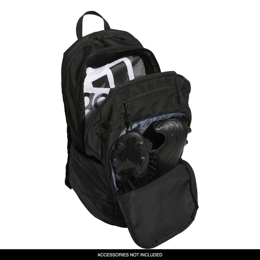 adidas Defender 5 Backpack for Sports, Gym, School and Travel, 33L, White/Gold Metallic/Black, OSFA