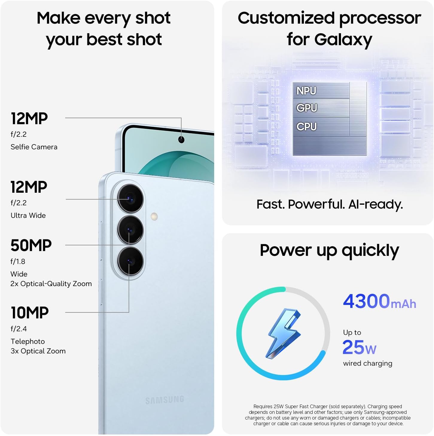 Samsung Galaxy S26, Unlocked Android Smartphone, 512GB, Powerful Processor, Galaxy AI, Immersive Viewing, Durable Battery, 2026, US 1 Year Warranty, White