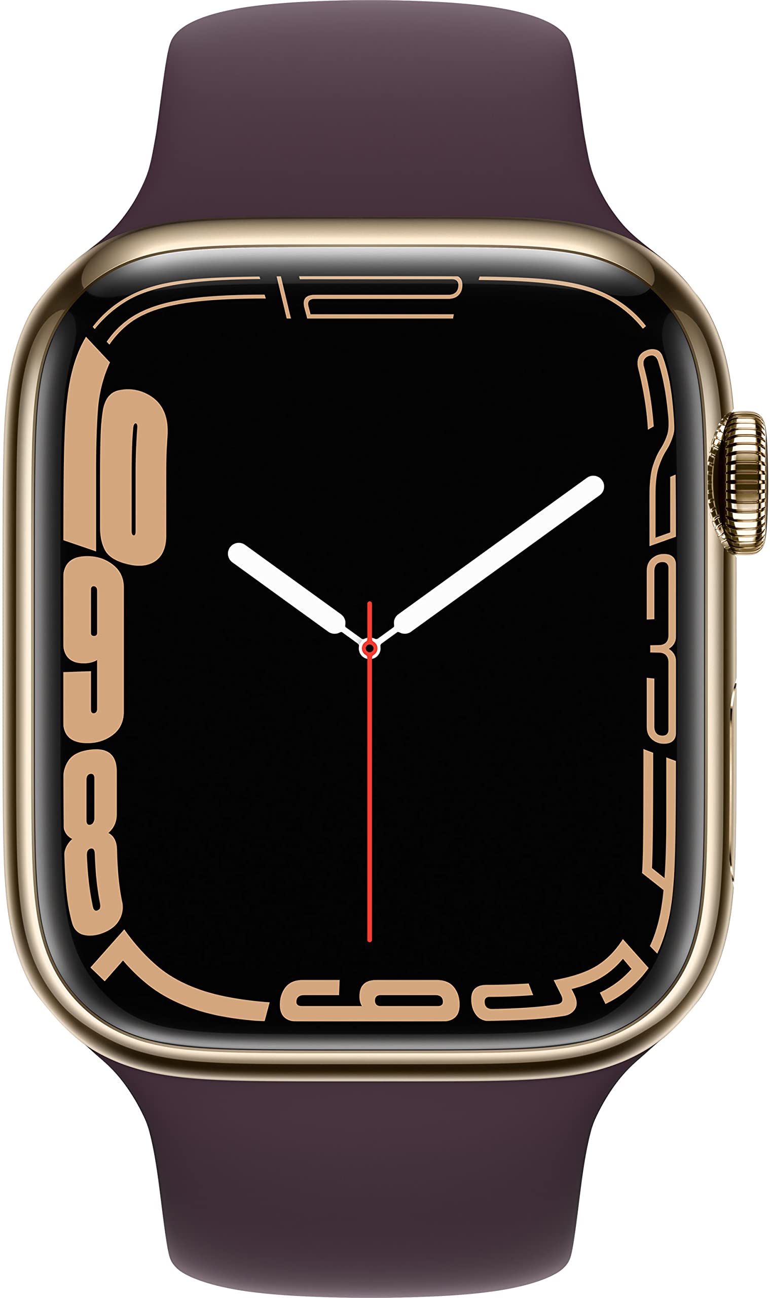 Apple Watch Series 7 (GPS + Cellular, 45MM) Space Black Titanium Case with Black Sport Band (Renewed)