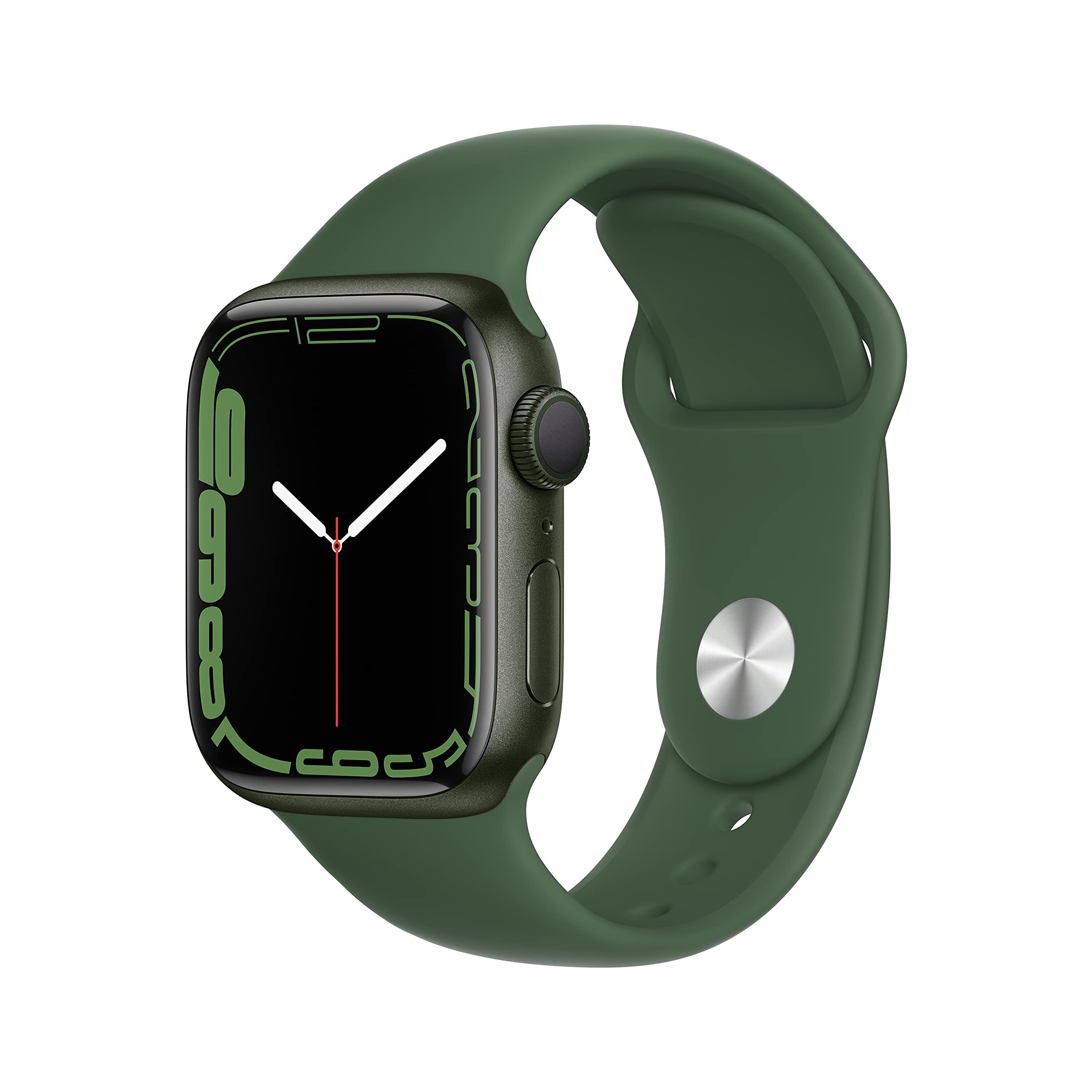 Apple Watch Series 7 (GPS + Cellular, 45MM) Space Black Titanium Case with Black Sport Band (Renewed)