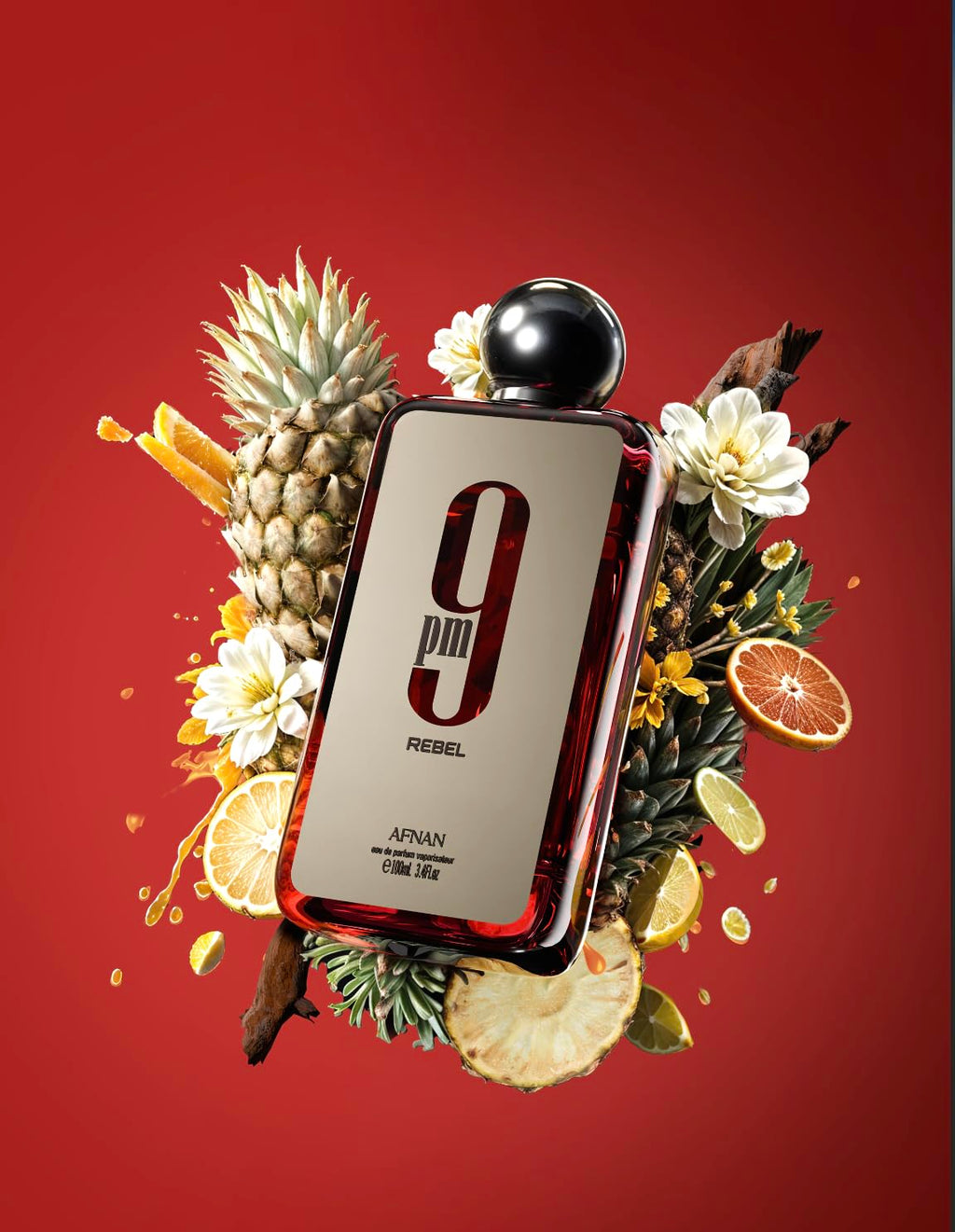 Afnan 9 PM Night Out Unisex Extrait de Parfum, 3.4 Fl. Oz