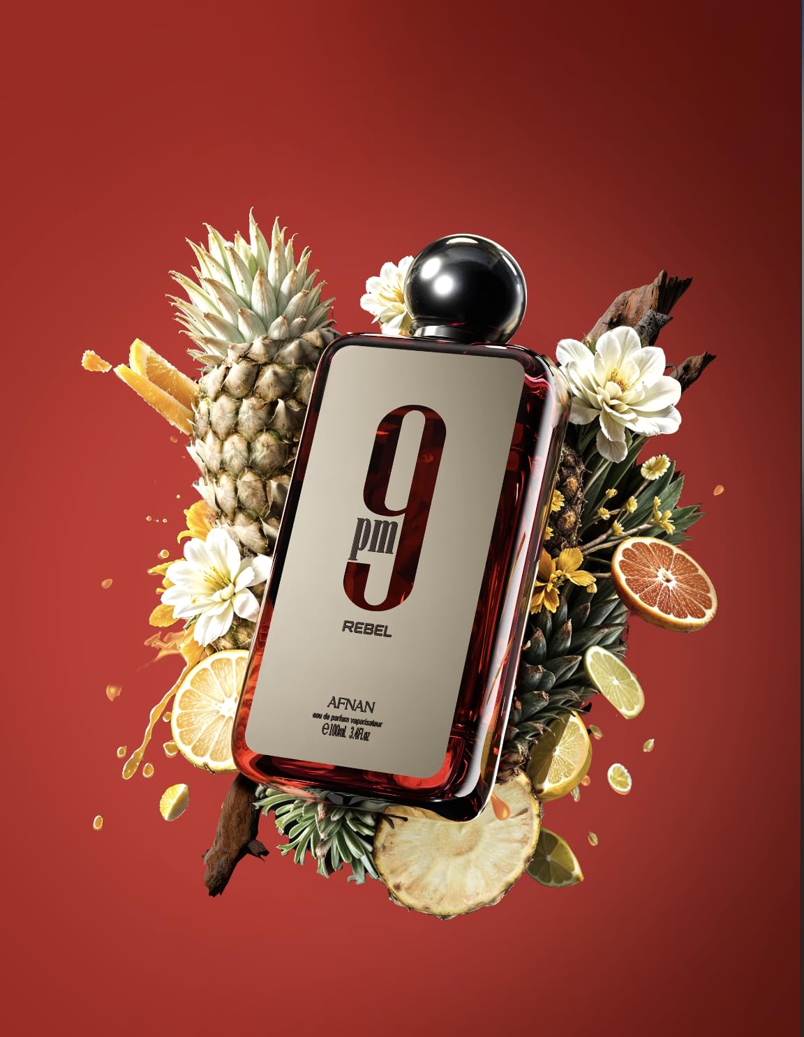 Afnan 9 PM Night Out Unisex Extrait de Parfum, 3.4 Fl. Oz