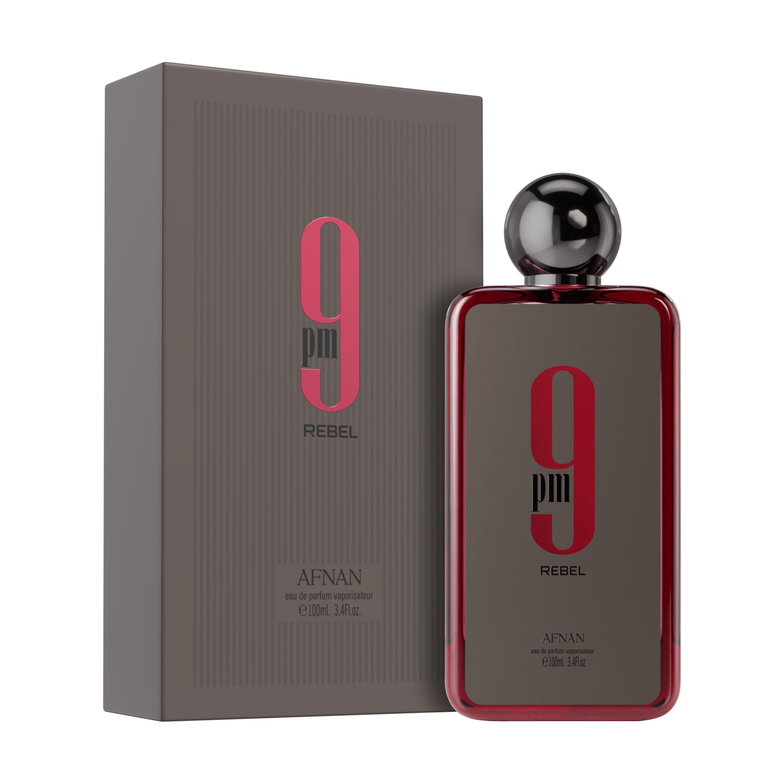 Afnan 9 PM Night Out Unisex Extrait de Parfum, 3.4 Fl. Oz