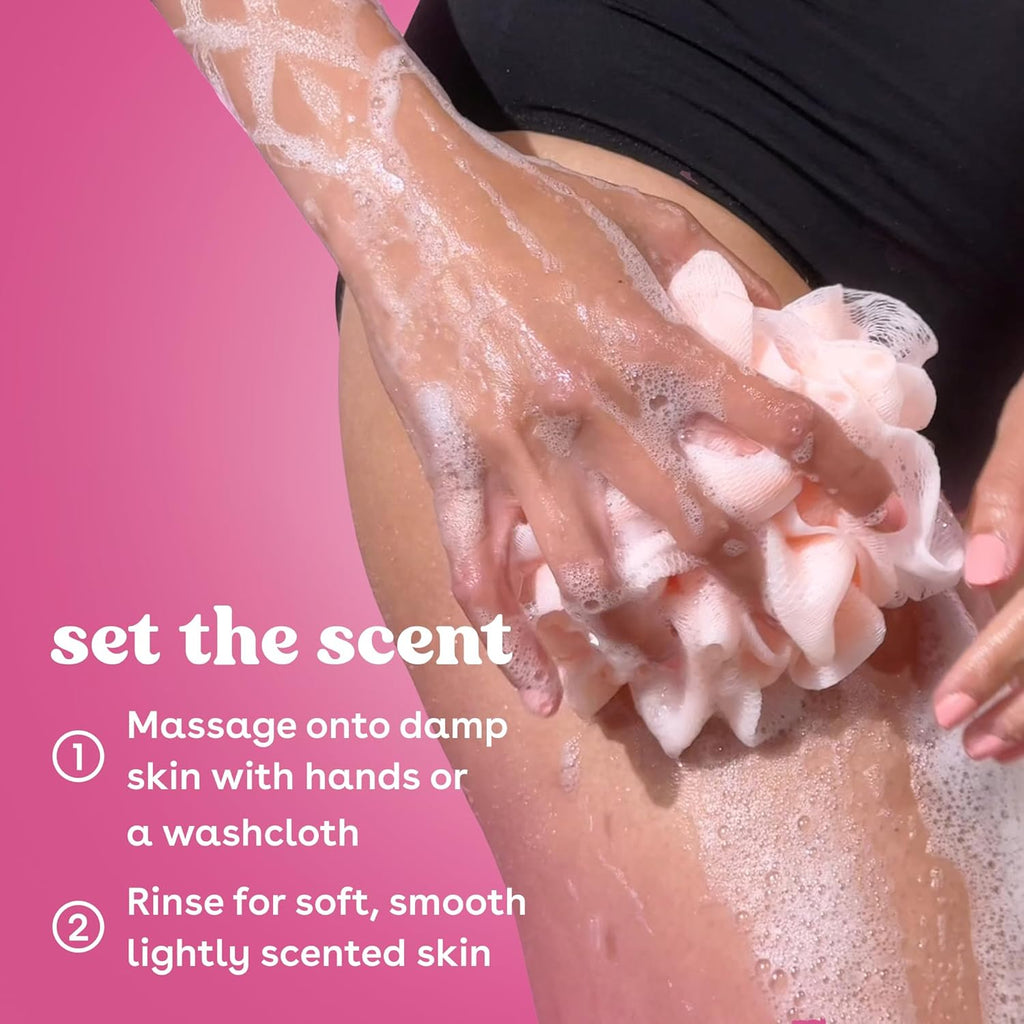 eos Cashmere Body Wash – Jasmine Peach, Moisturizing Body Wash, Creamy Gel Formula, with Shea Butter, Glycerin, Vitamin E, pH Balanced, Sensitive Skin, Vegan, 16 fl oz