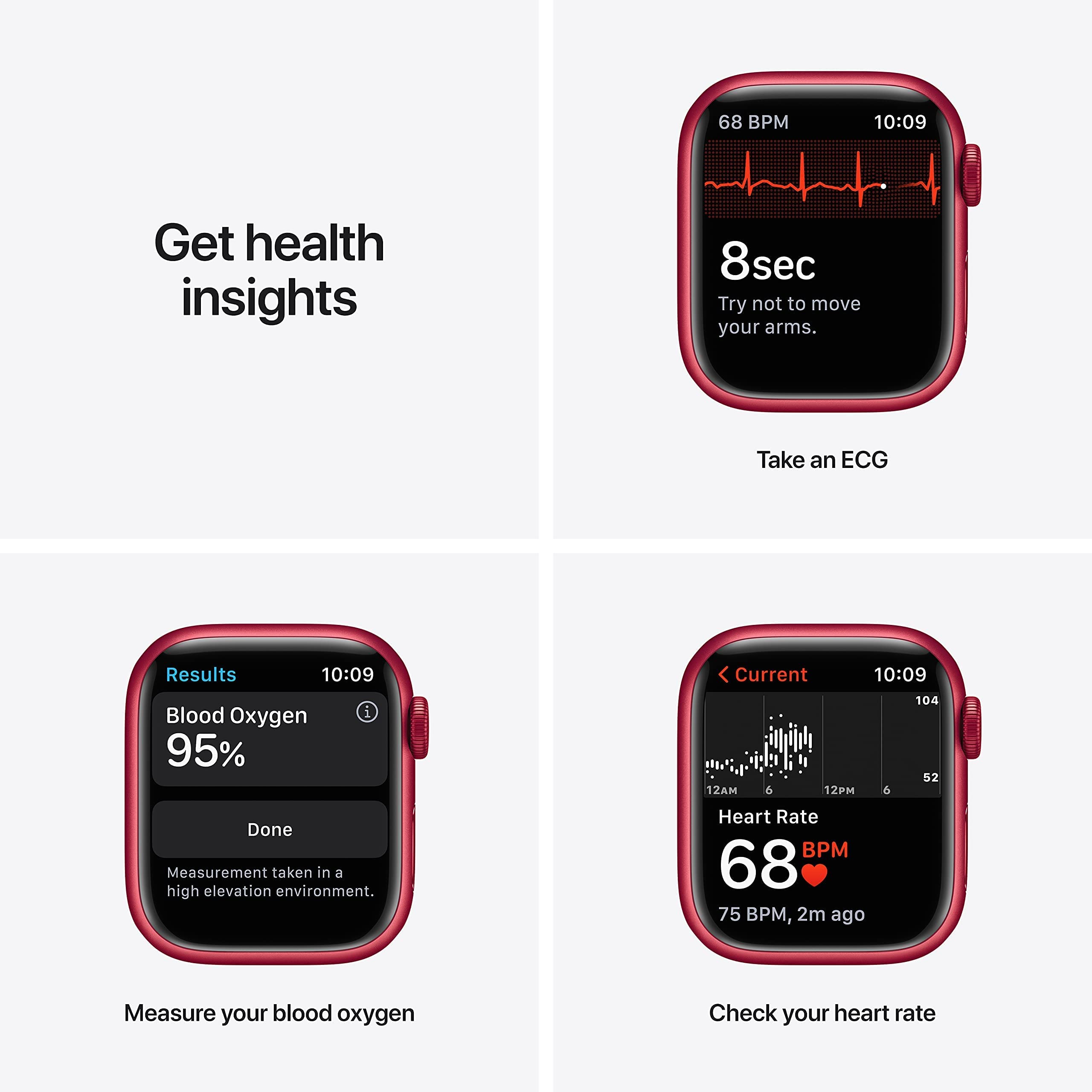 Apple Watch Series 7 (GPS + Cellular, 45MM) Space Black Titanium Case with Black Sport Band (Renewed)