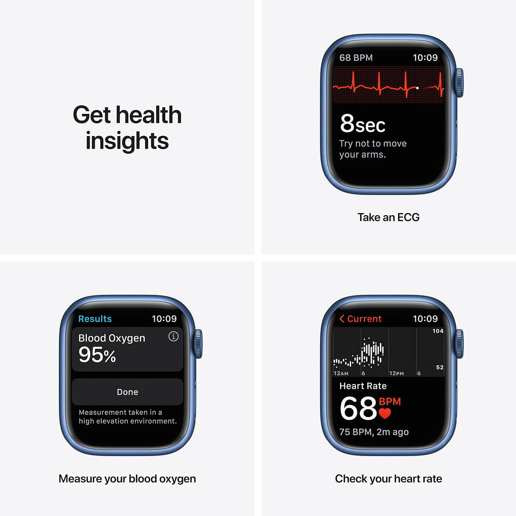 Apple Watch Series 7 (GPS + Cellular, 45MM) Space Black Titanium Case with Black Sport Band (Renewed)