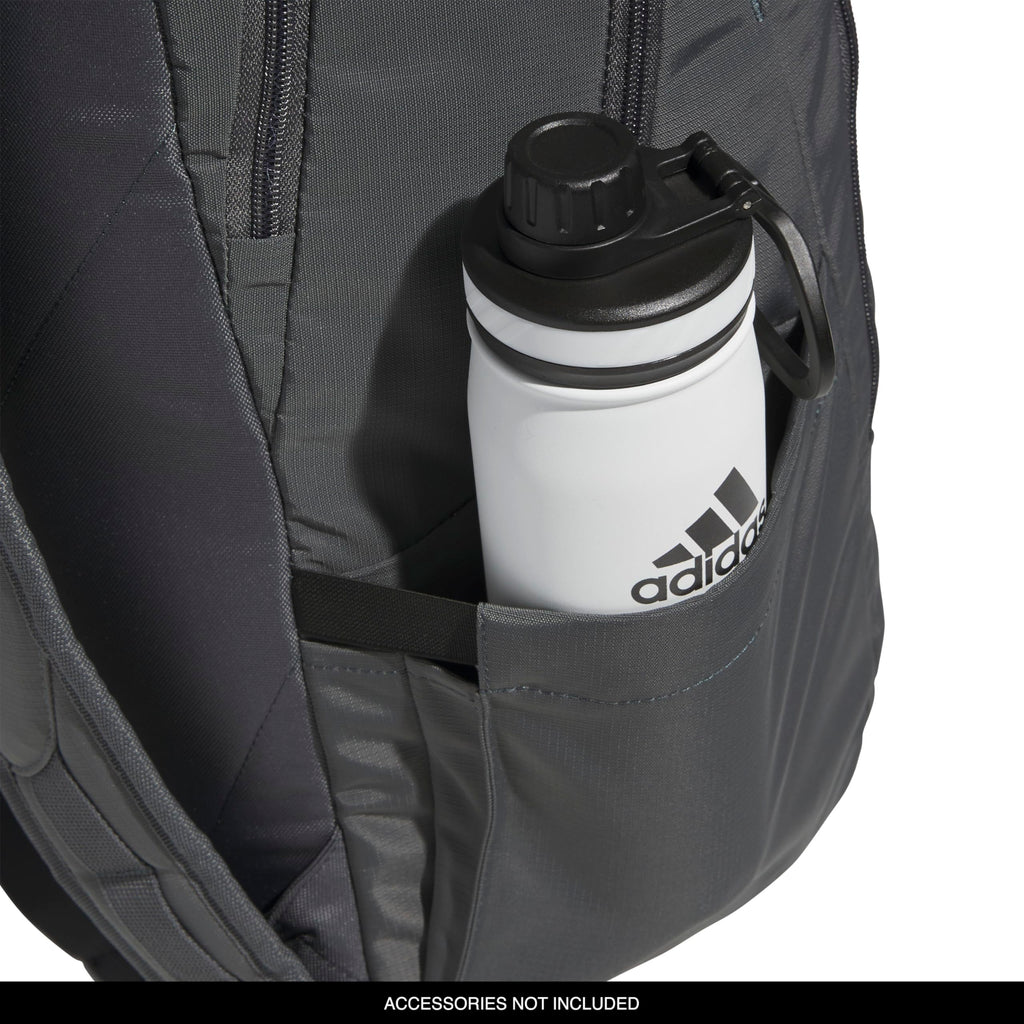adidas Defender 5 Backpack for Sports, Gym, School and Travel, 33L, White/Gold Metallic/Black, OSFA