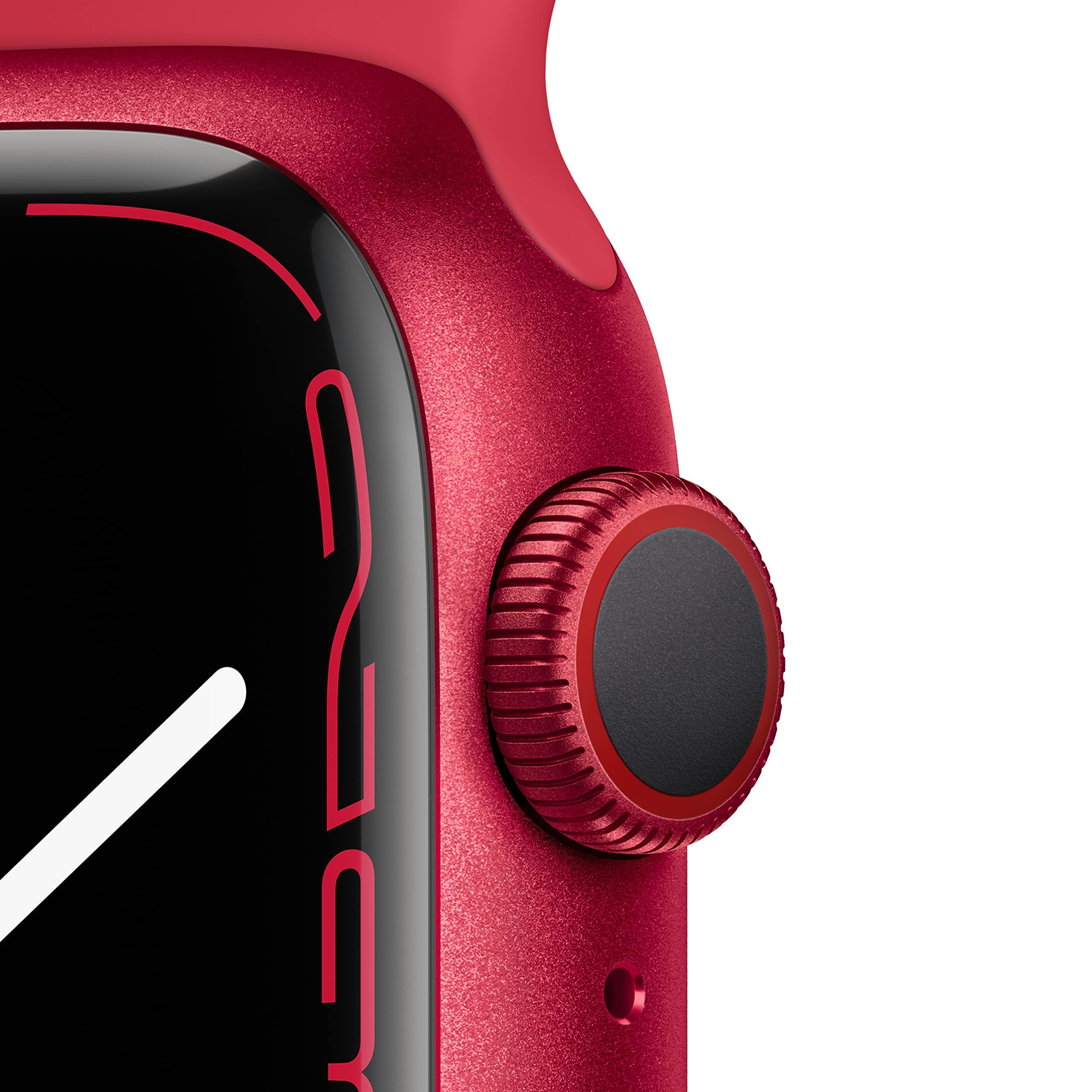 Apple Watch Series 7 (GPS + Cellular, 45MM) Space Black Titanium Case with Black Sport Band (Renewed)