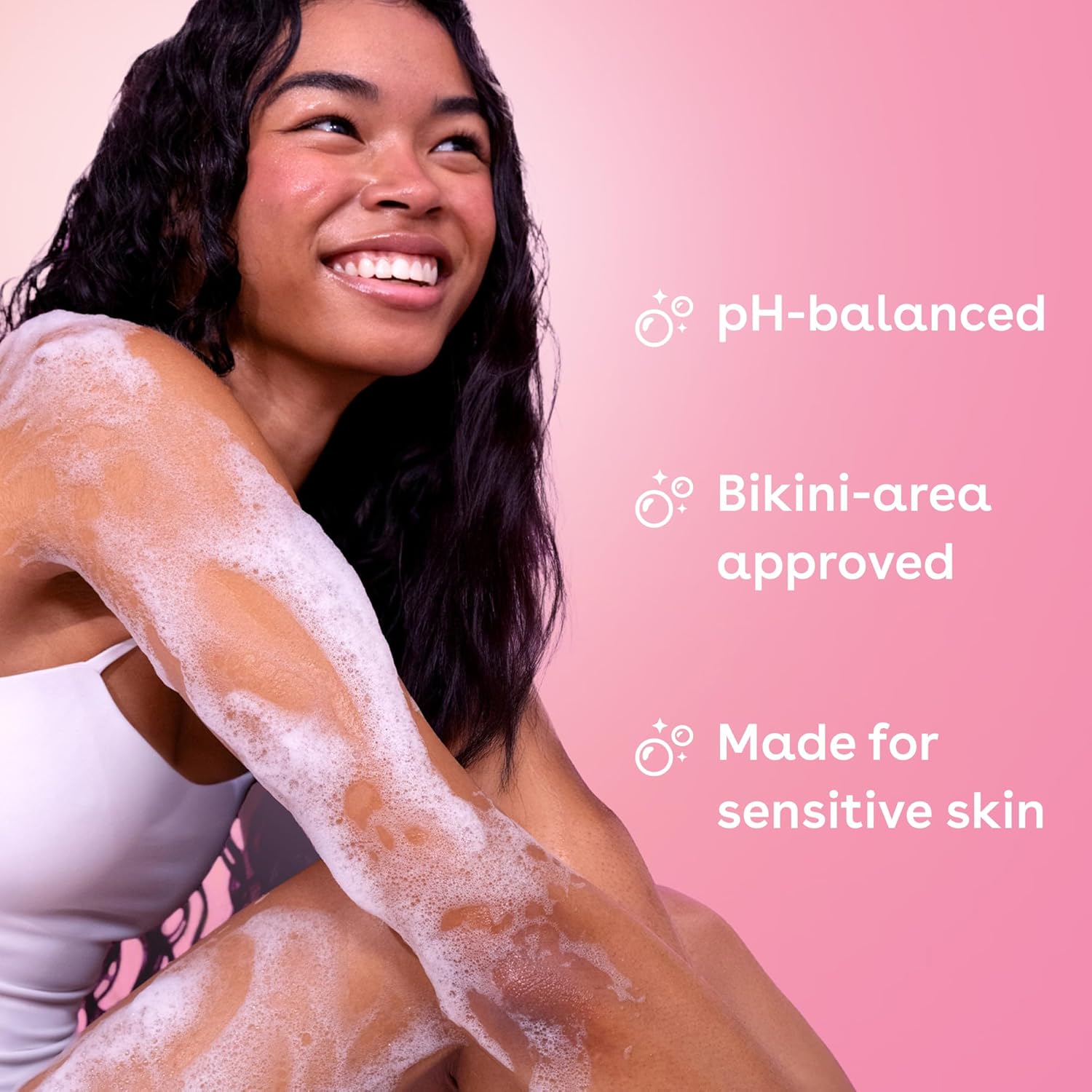 eos Cashmere Body Wash – Jasmine Peach, Moisturizing Body Wash, Creamy Gel Formula, with Shea Butter, Glycerin, Vitamin E, pH Balanced, Sensitive Skin, Vegan, 16 fl oz