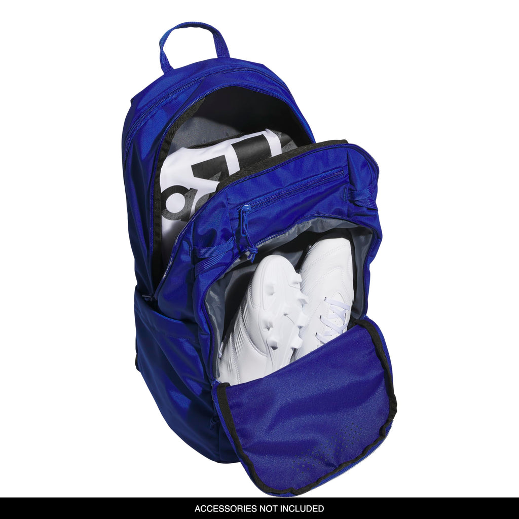 adidas Defender 5 Backpack for Sports, Gym, School and Travel, 33L, White/Gold Metallic/Black, OSFA
