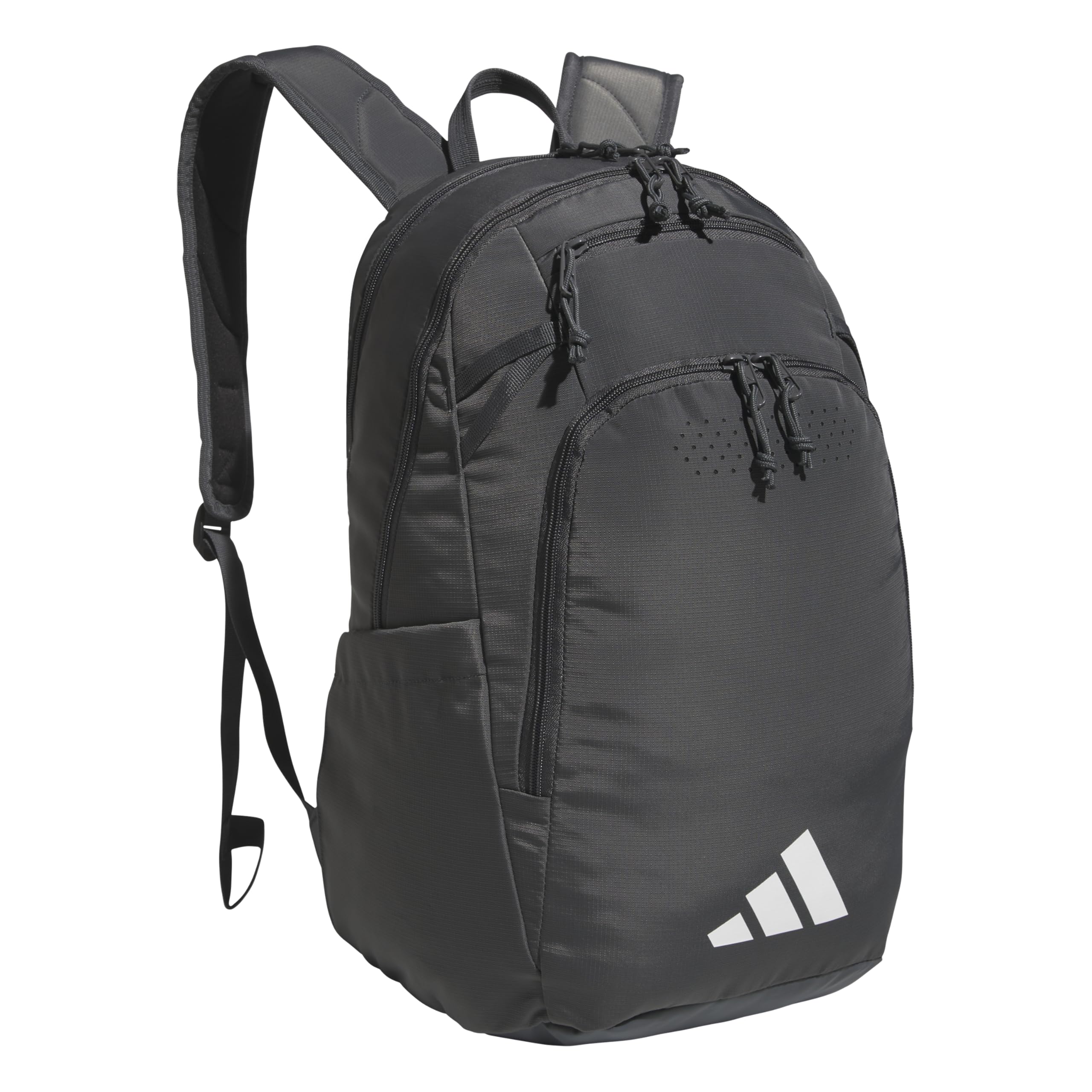adidas Defender 5 Backpack for Sports, Gym, School and Travel, 33L, White/Gold Metallic/Black, OSFA