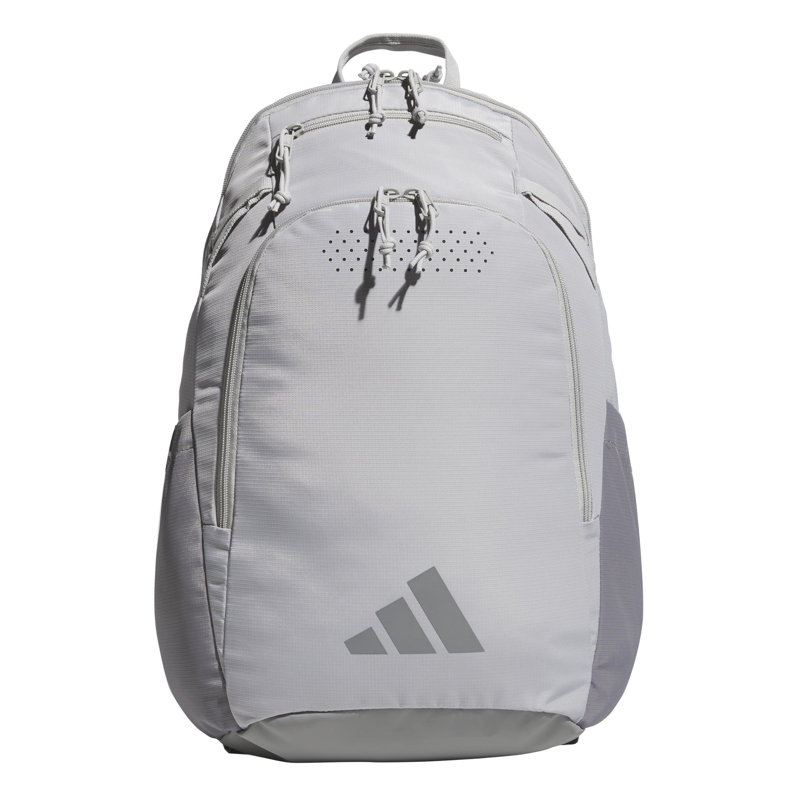 adidas Defender 5 Backpack for Sports, Gym, School and Travel, 33L, White/Gold Metallic/Black, OSFA