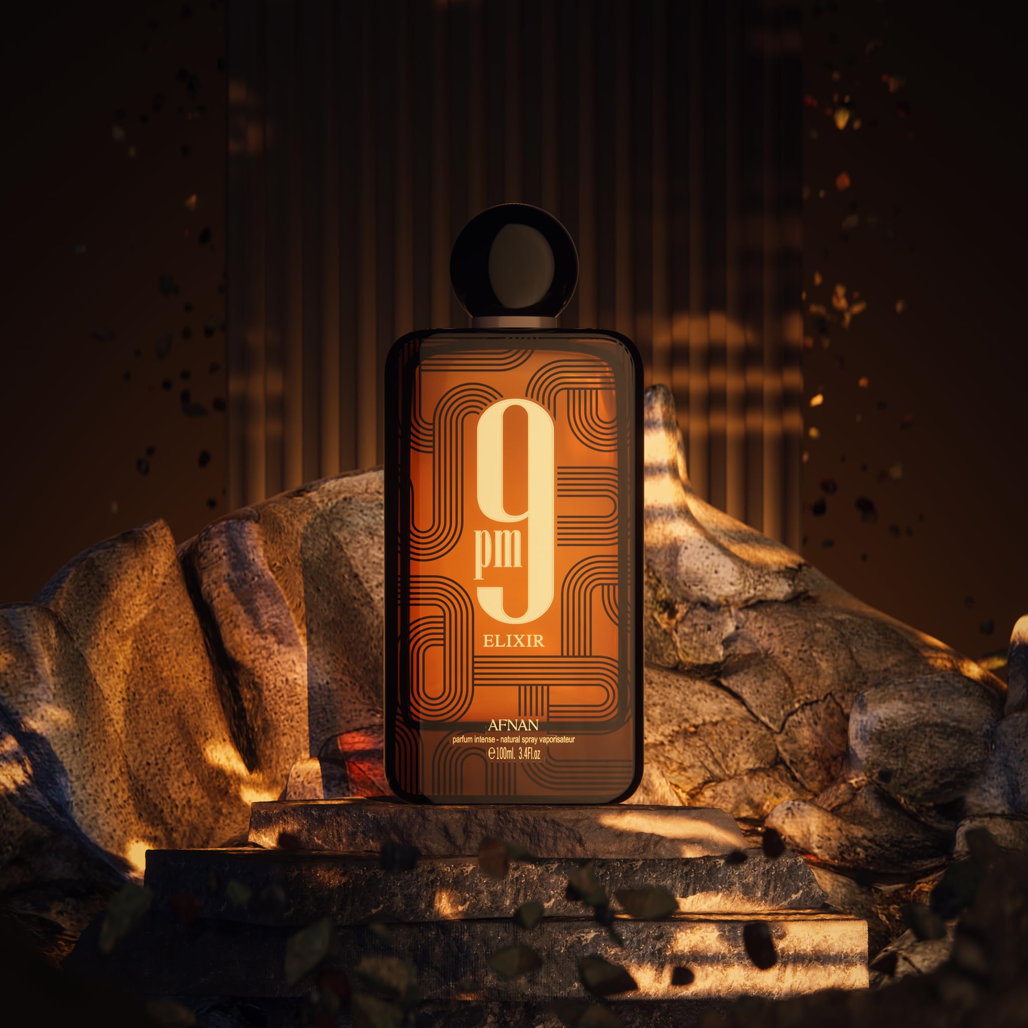 Afnan 9 PM Night Out Unisex Extrait de Parfum, 3.4 Fl. Oz
