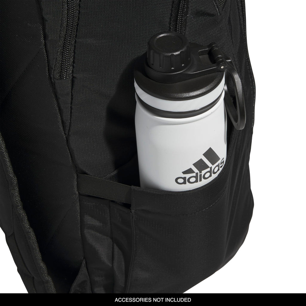 adidas Defender 5 Backpack for Sports, Gym, School and Travel, 33L, White/Gold Metallic/Black, OSFA