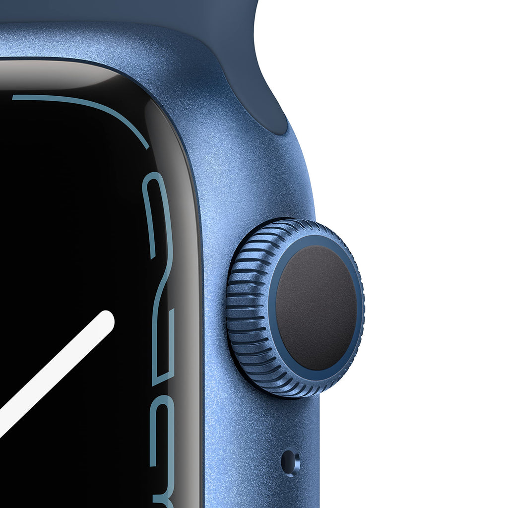 Apple Watch Series 7 (GPS + Cellular, 45MM) Space Black Titanium Case with Black Sport Band (Renewed)