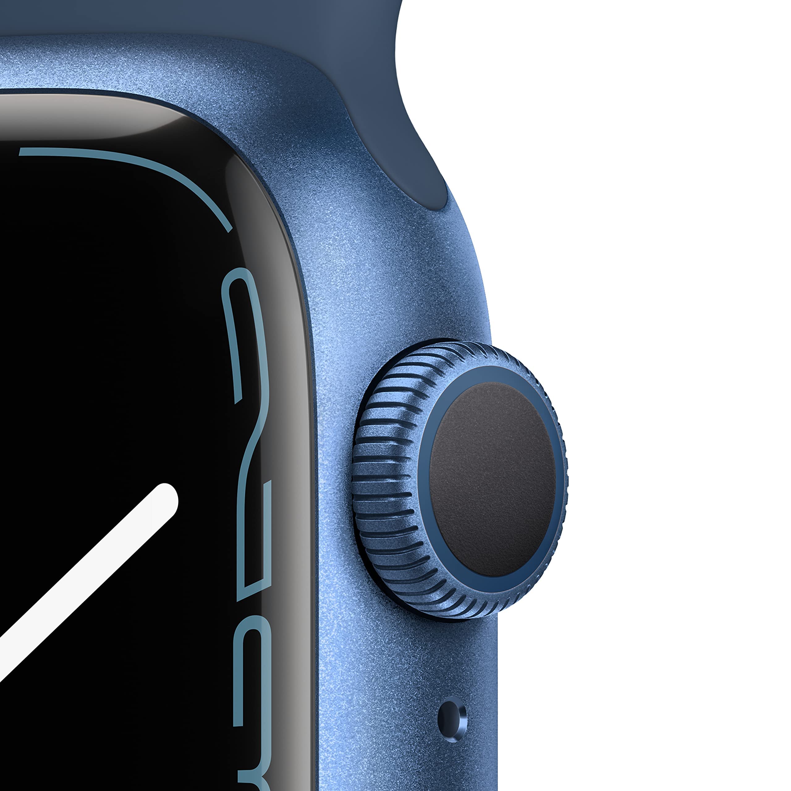 Apple Watch Series 7 (GPS + Cellular, 45MM) Space Black Titanium Case with Black Sport Band (Renewed)