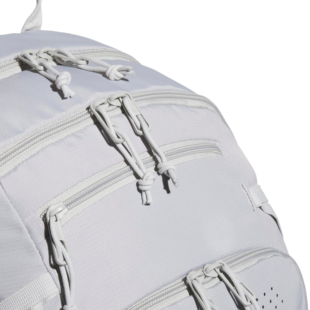 adidas Defender 5 Backpack for Sports, Gym, School and Travel, 33L, White/Gold Metallic/Black, OSFA