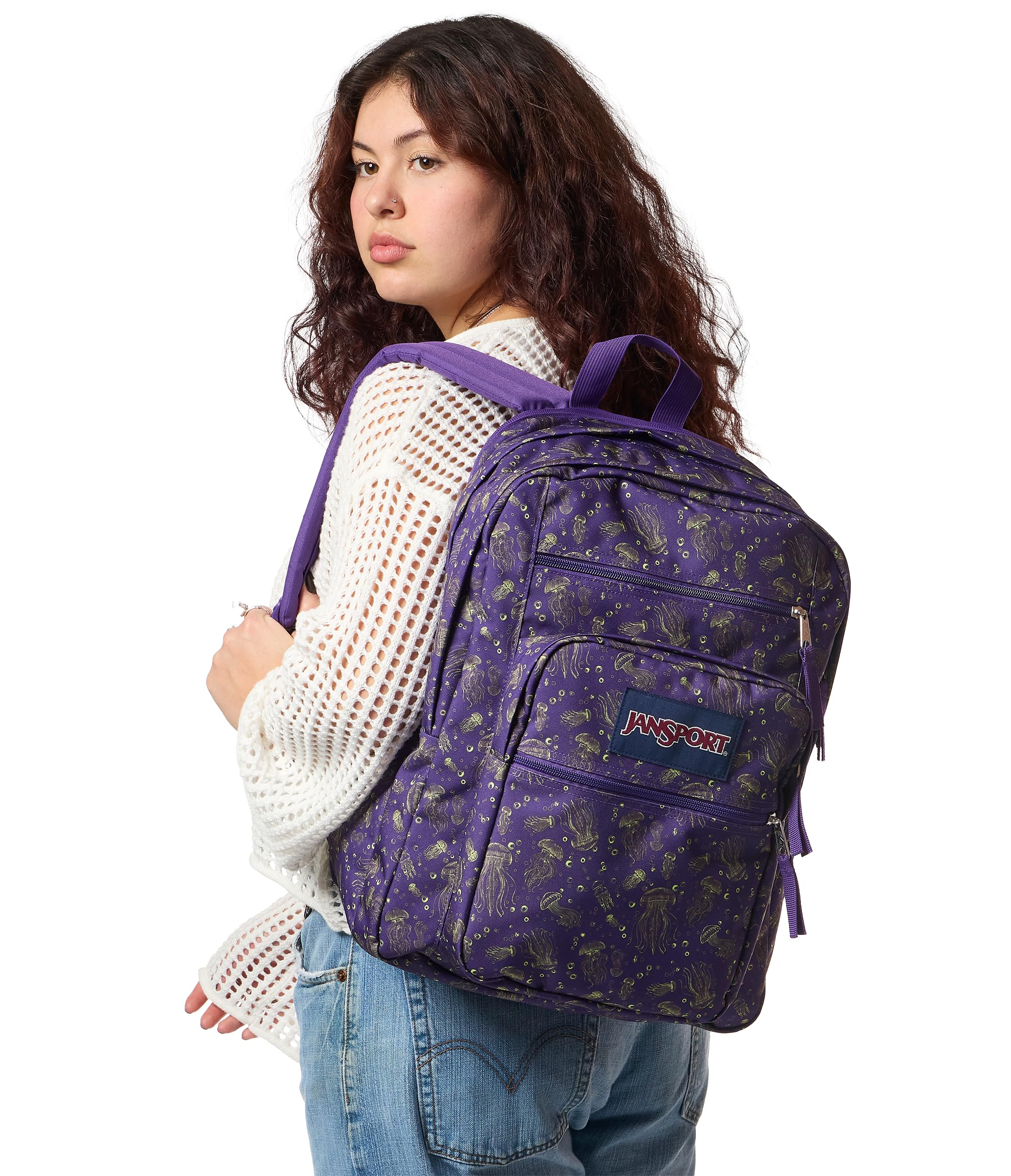 JanSport Laptop Backpack - Computer Bag with 2 Compartments, Ergonomic Shoulder Straps, 15” Laptop Sleeve, Haul Handle - Very Jelly