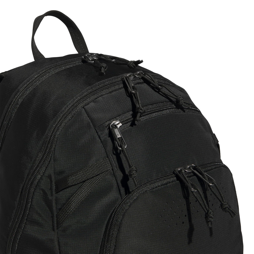 adidas Defender 5 Backpack for Sports, Gym, School and Travel, 33L, White/Gold Metallic/Black, OSFA